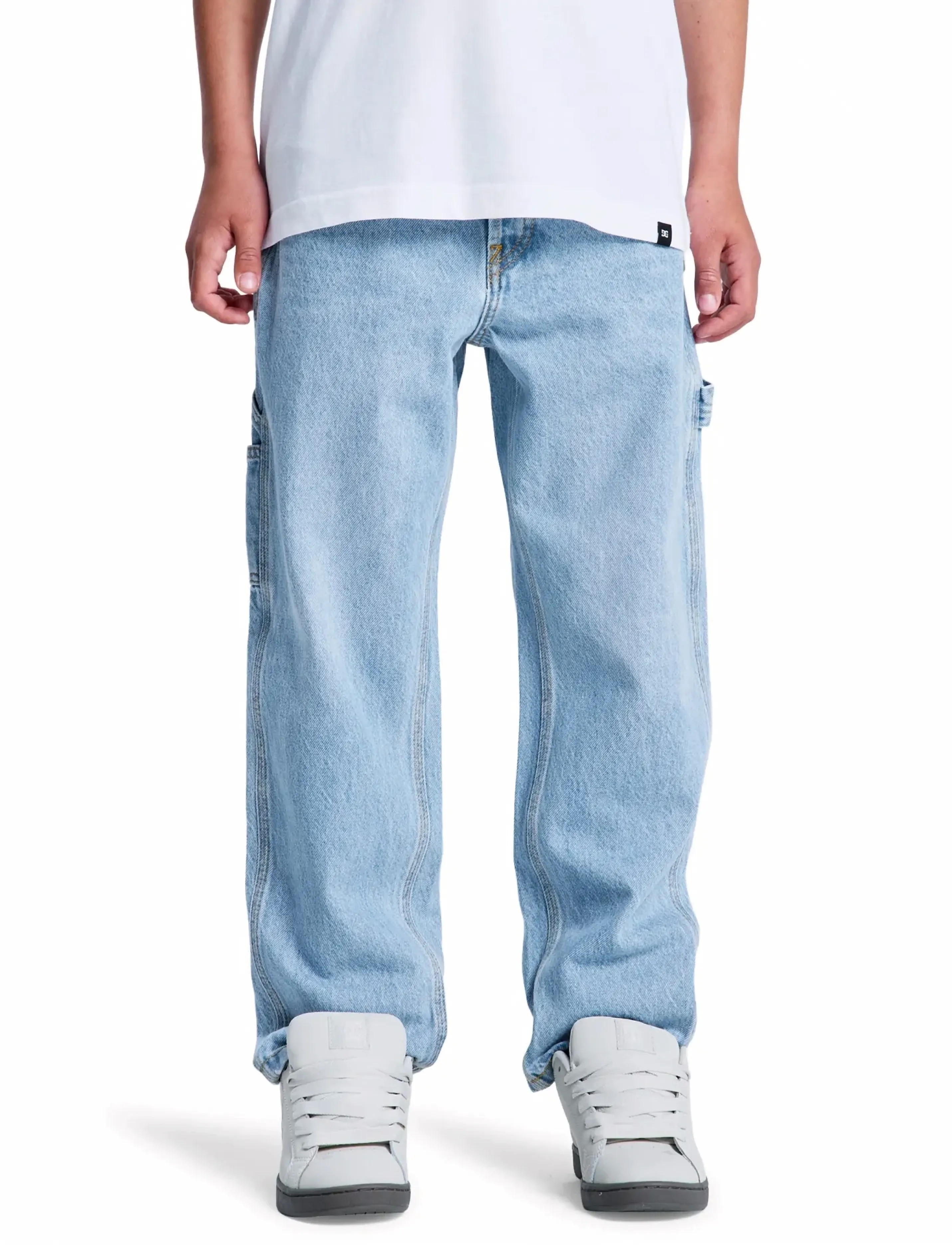 DC Carpenter Baggy Denim Youth, 164, Blue, Jeans > Løse Jeans, Børn