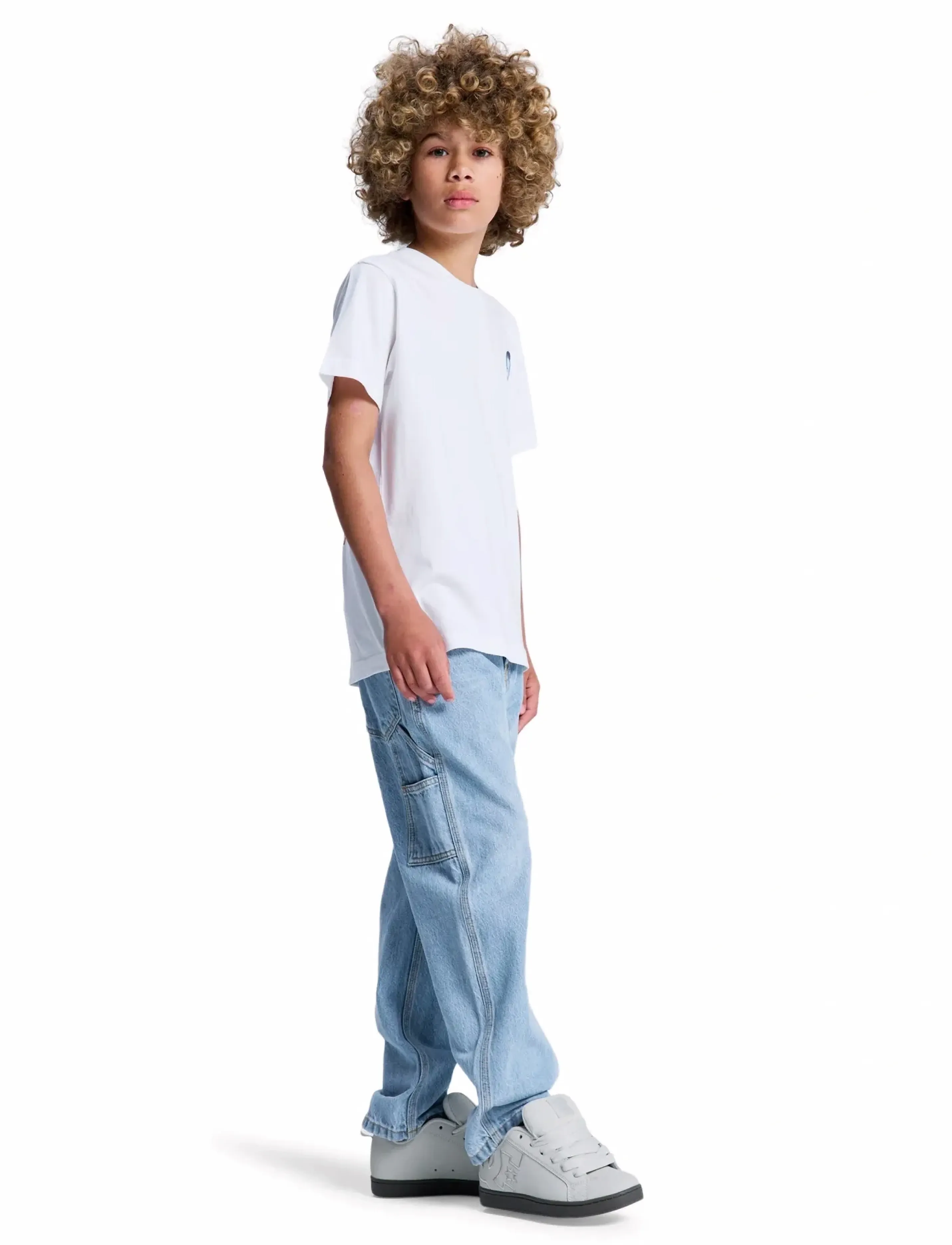DC - CARPENTER BAGGY DENIM YOUTH - loose jeans - indigo light - 5