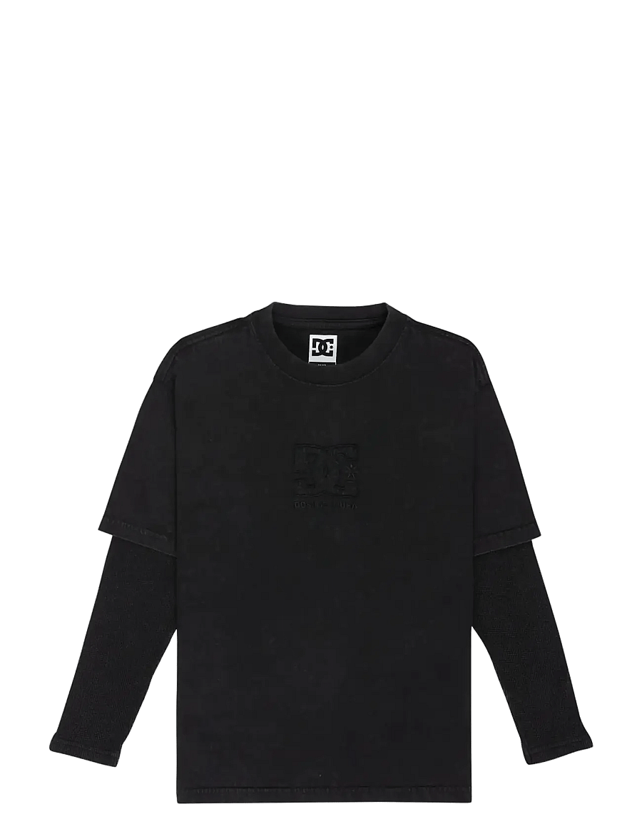 DC - DC TWOFER LS YOUTH - langærmede t-shirts - black - 1