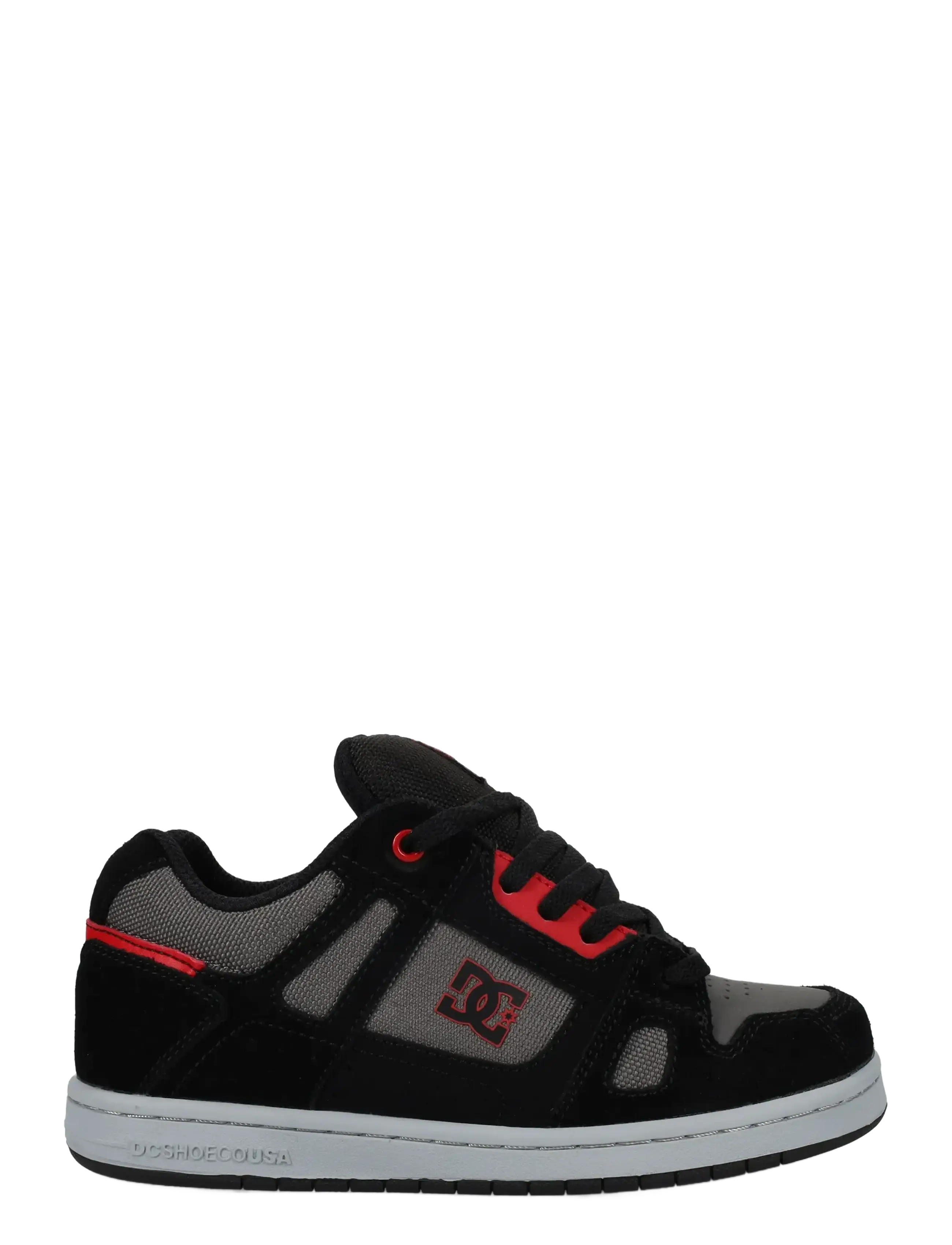 DC - STAG - låga sneakers - black/grey/red - 1