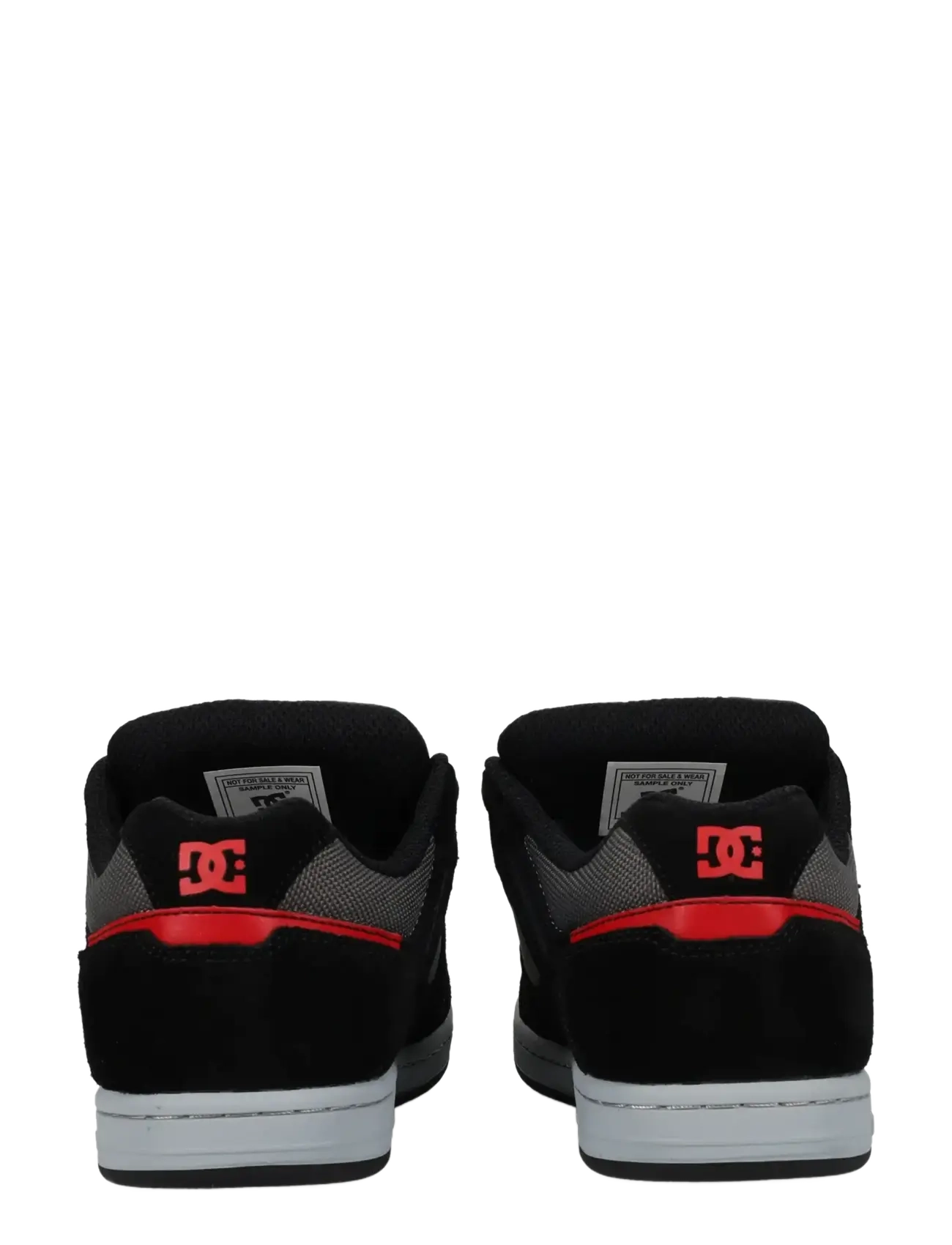 DC - STAG - låga sneakers - black/grey/red - 5