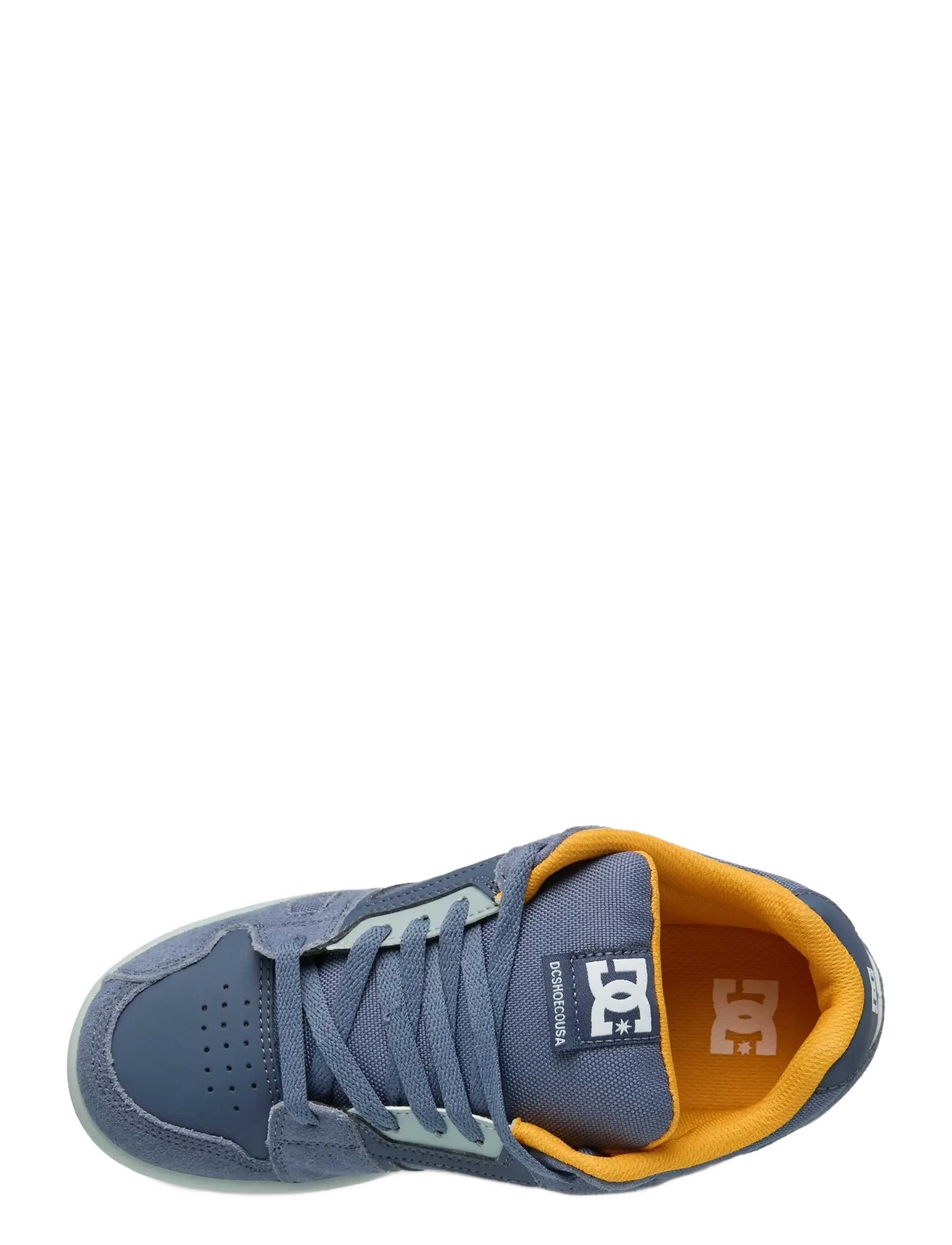 DC - STAG - low-top sneakers - navy/grey/orange - 3