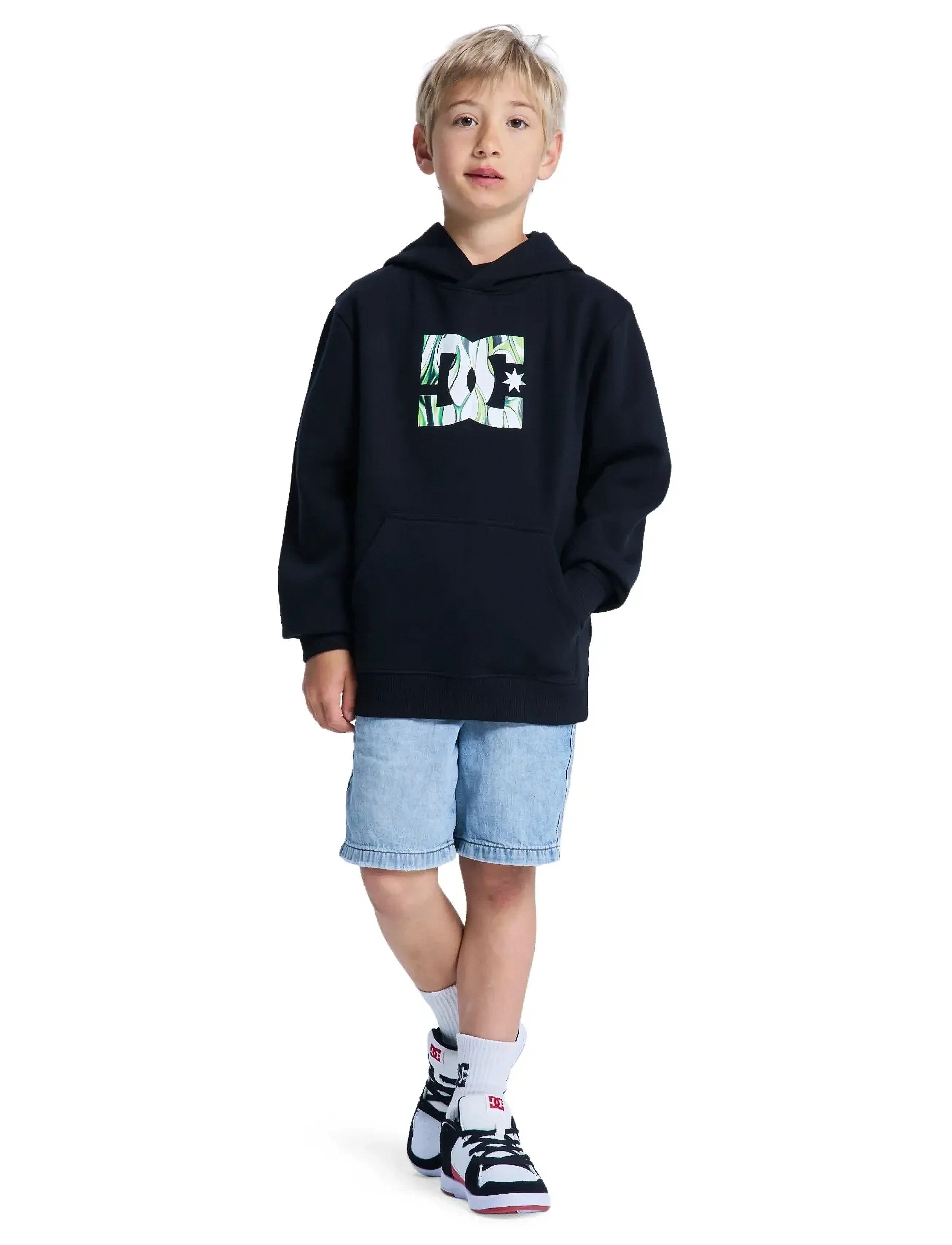 DC - DC STAR FILLED PH BOY - kapuzenpullover - black - 4