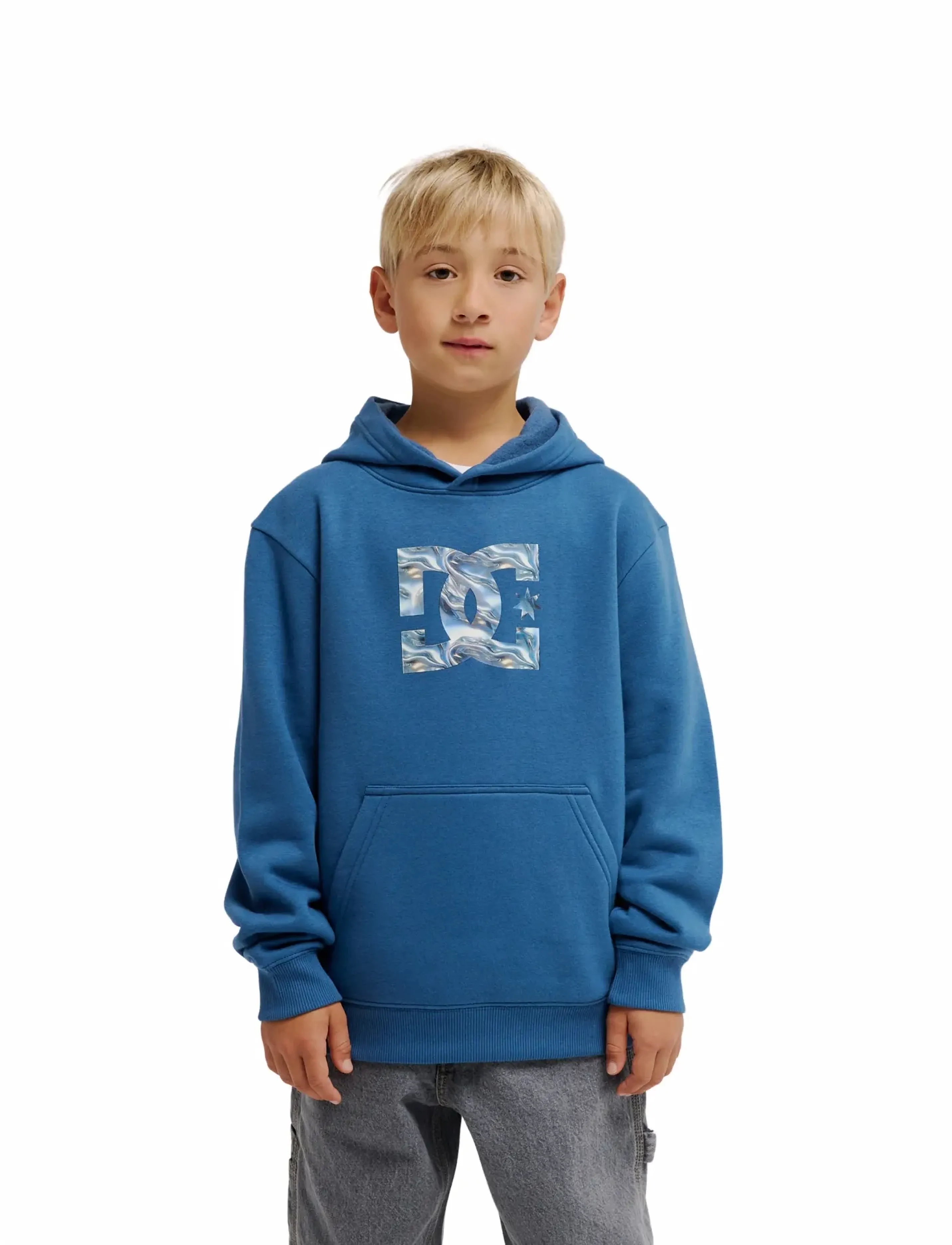 DC Star Filled Ph Youth, 176, Sweatshirts & Hoodies, Blau - Kinder