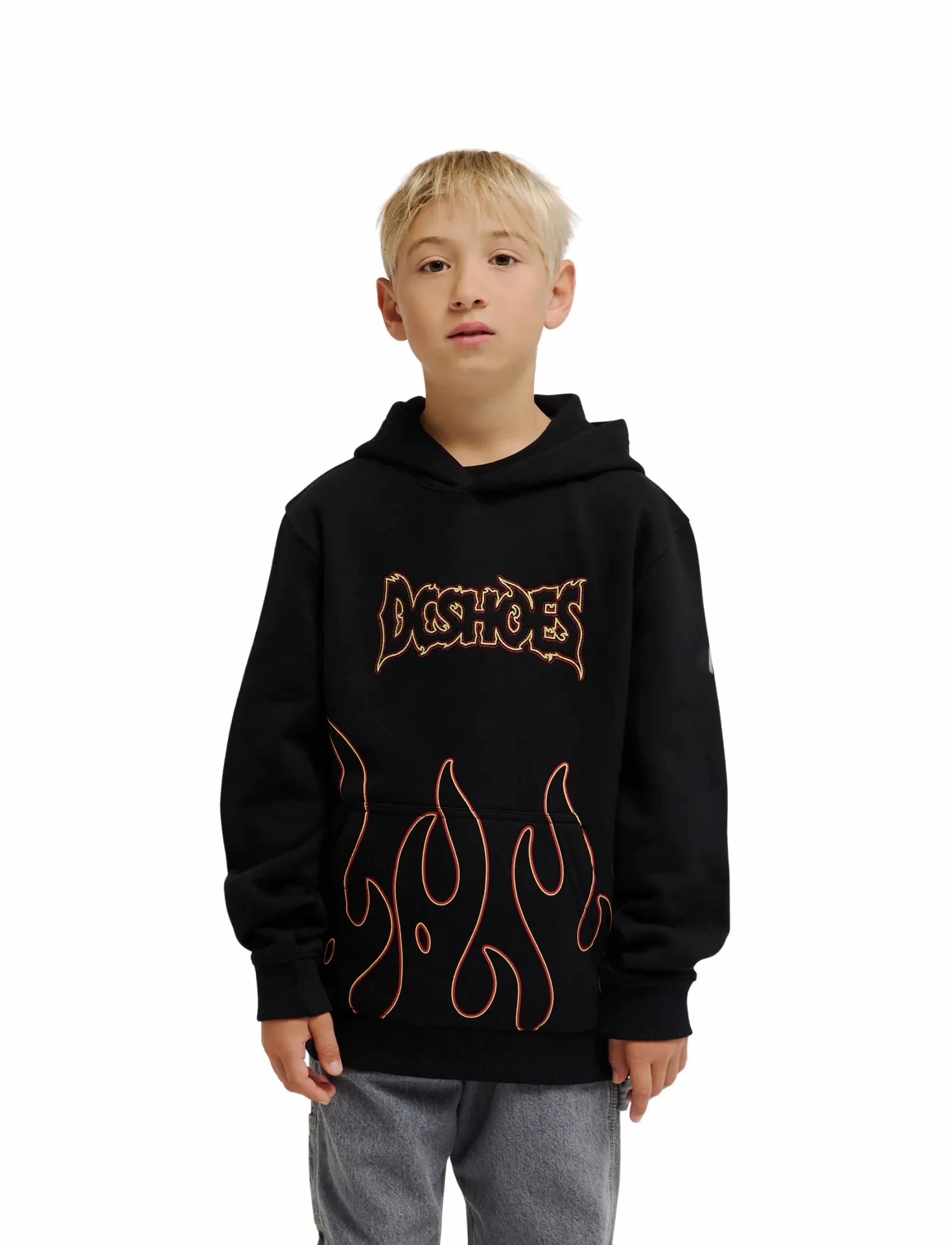 DC Burning Ph Youth, 140, Sweatshirts & Hoodies, Schwarz - Kinder