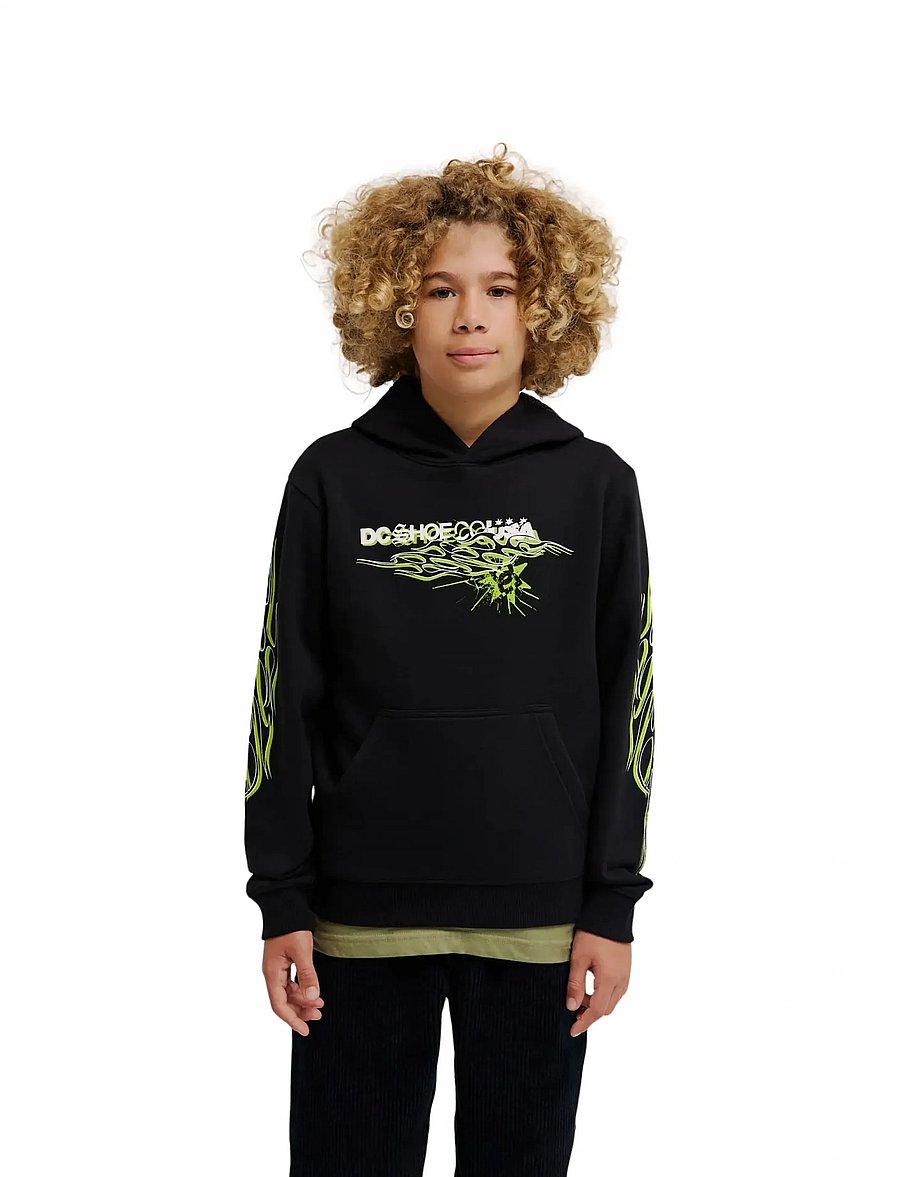 DC - SIDE FLAME PH YOUTH - kapuzenpullover - black - 0