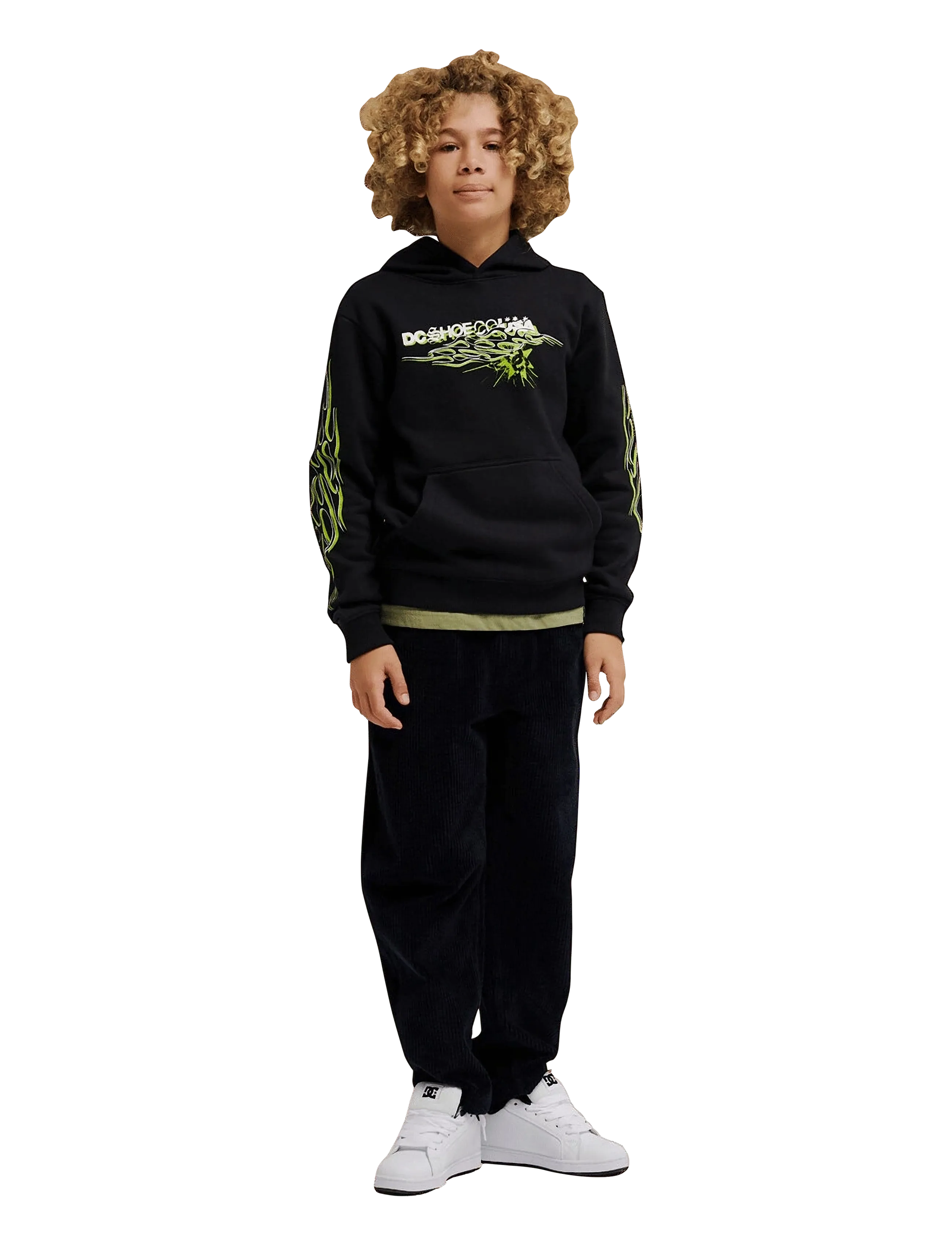 DC - SIDE FLAME PH YOUTH - kapuzenpullover - black - 3