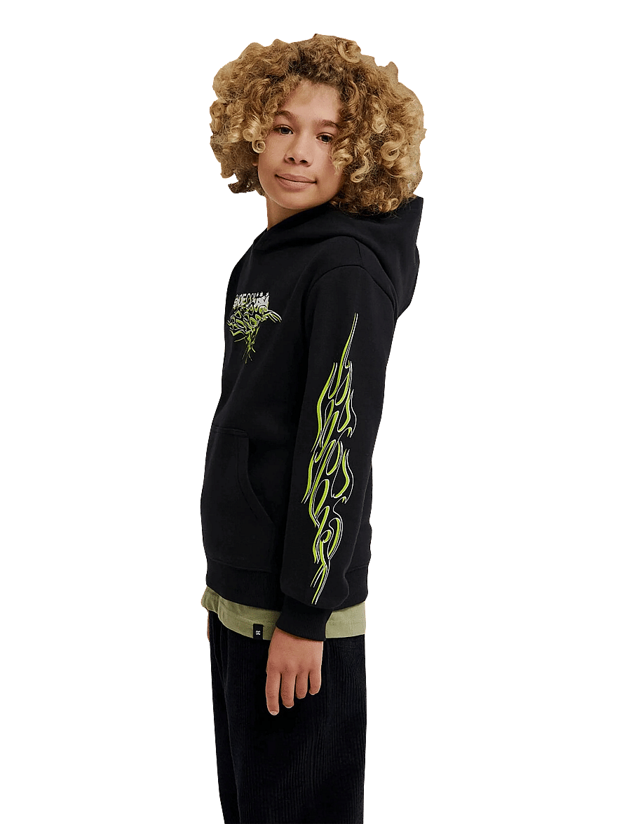 DC - SIDE FLAME PH YOUTH - kapuzenpullover - black - 4