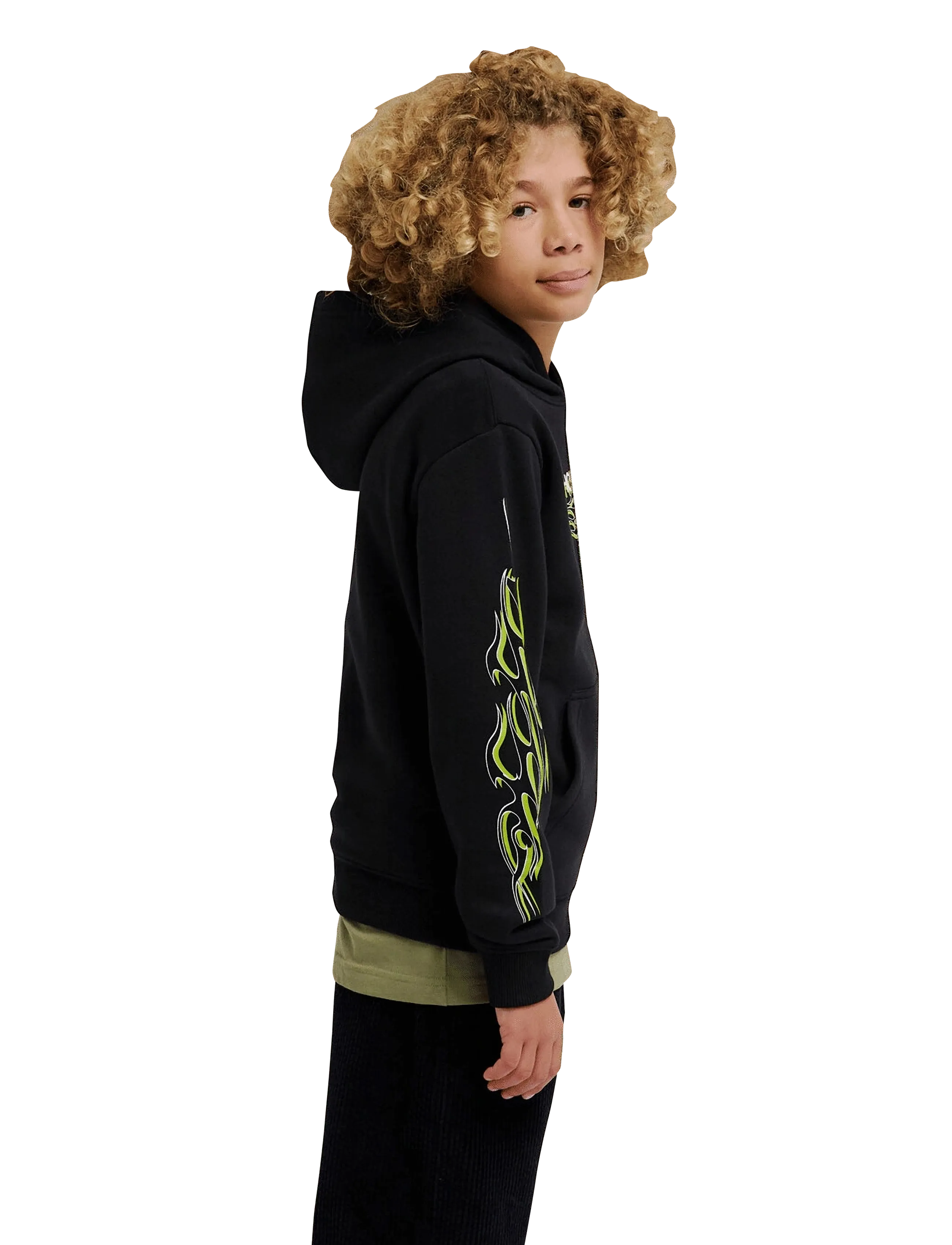 DC - SIDE FLAME PH YOUTH - kapuzenpullover - black - 5