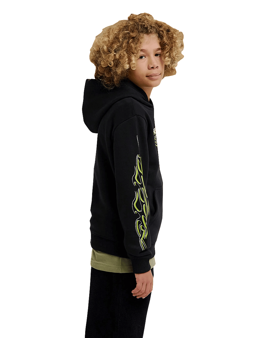 DC - SIDE FLAME PH YOUTH - kapuzenpullover - black - 5
