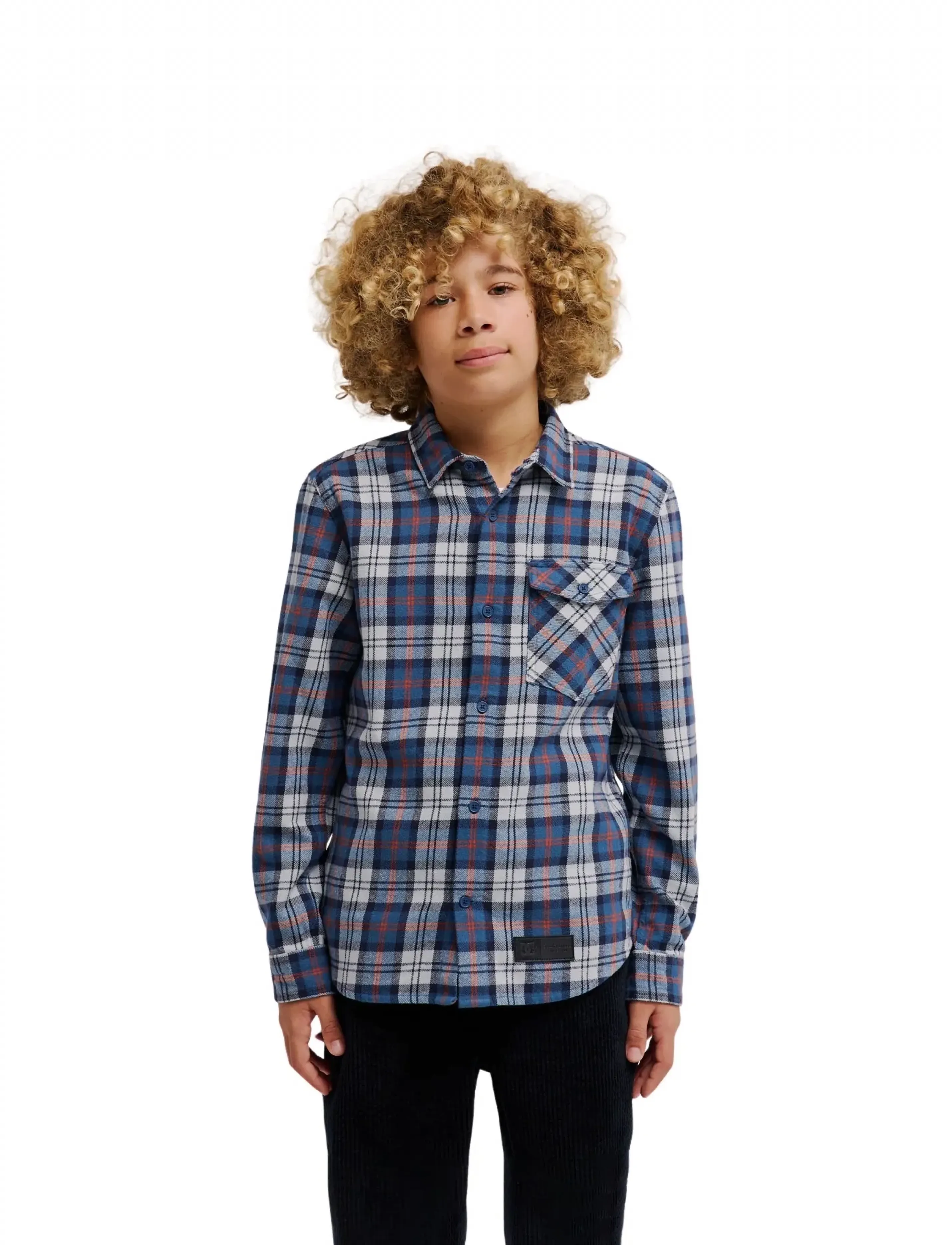 DC Marshal Flannel Boy, 164, Shirts, Mehrfarbig/gemustert - Long-sleeved Kinder