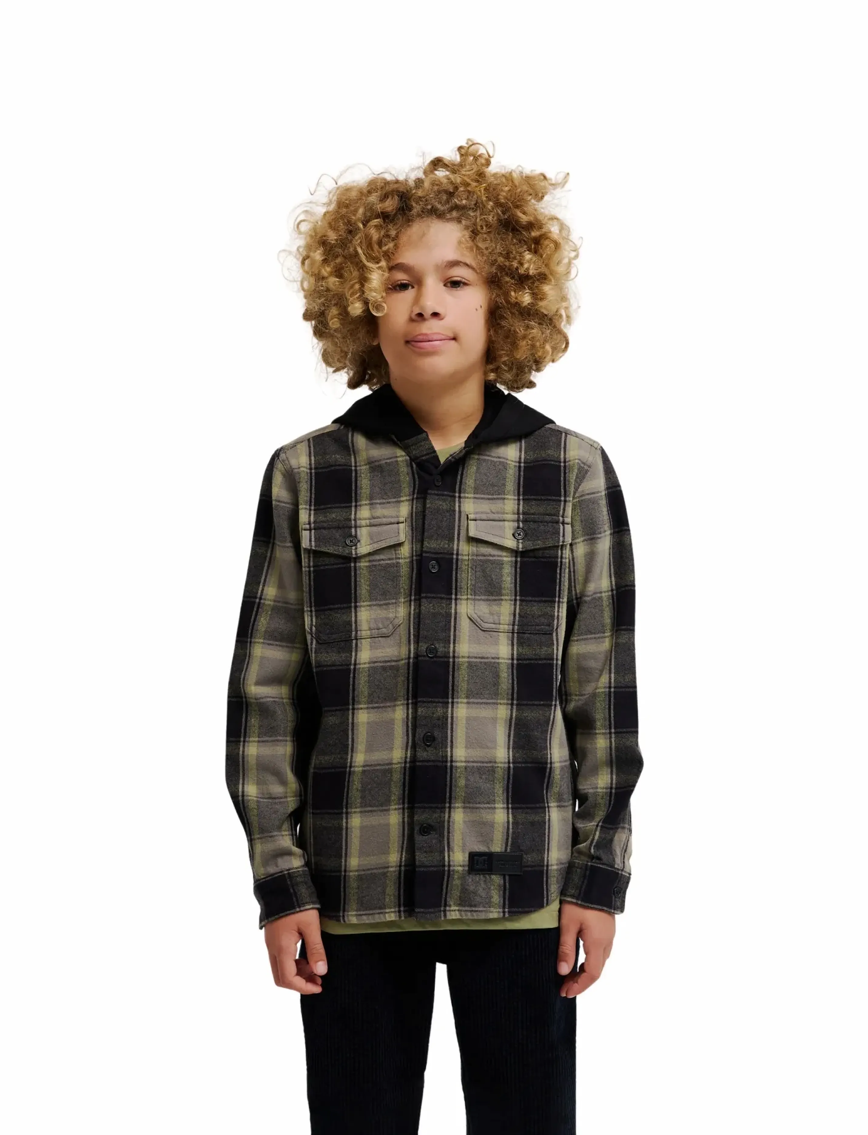 DC RUCKUS HOODED BOY - Pealissärgid - BLACK / multi