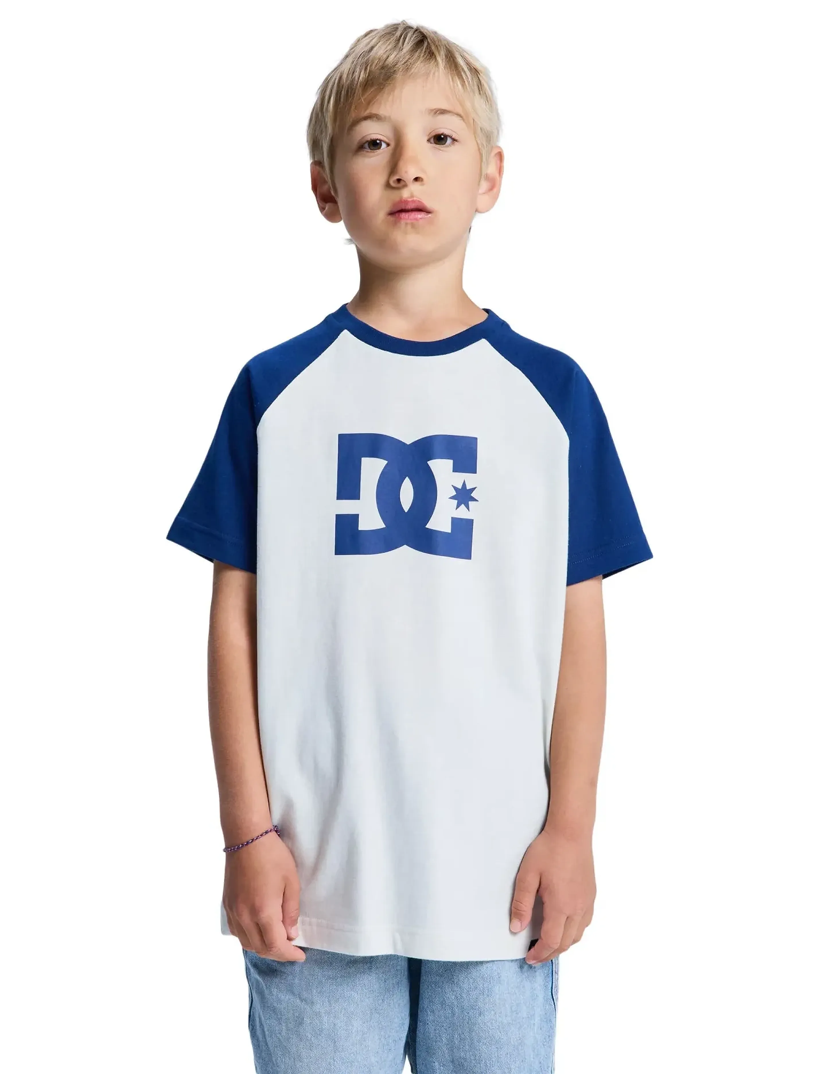 DC Corpo Raglan Boy, 164, T-shirts, Marineblau - Short-sleeved, Kinder