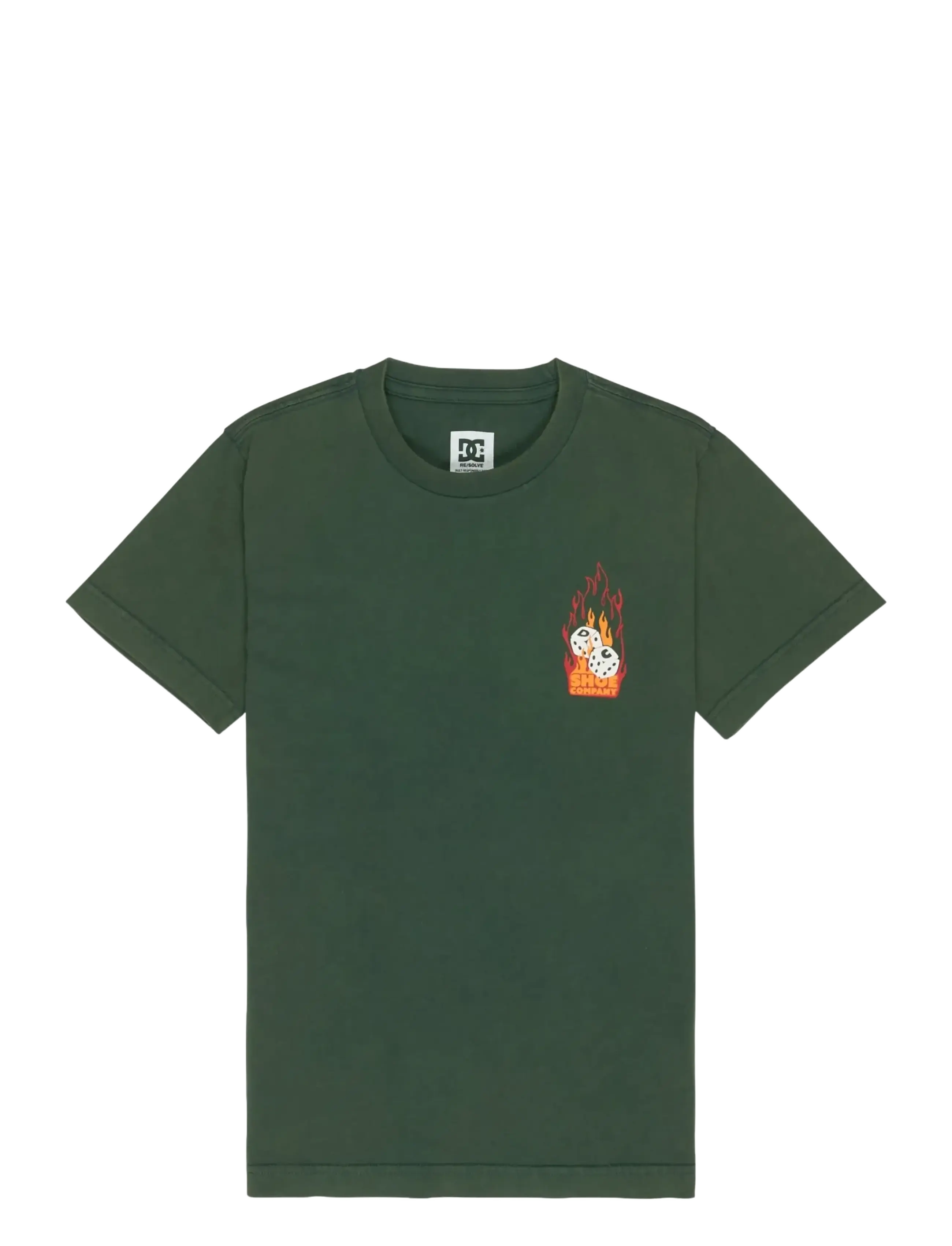 DC BURNING DICE YOUTH HSS - Teens 140-176 - PONDEROSA PINE / green