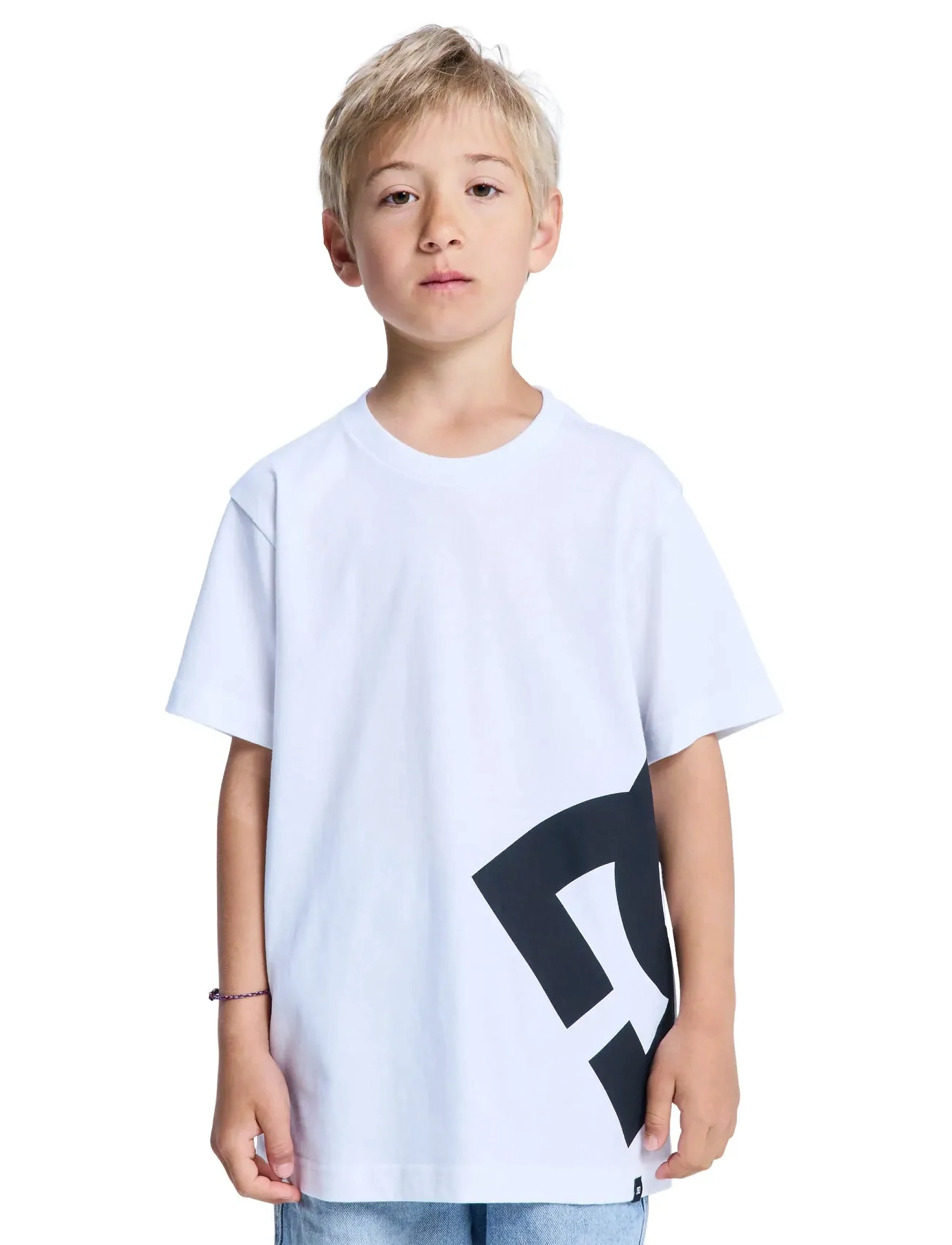 DC Lanai Youth Hss, Børn, Grafisk Kortærmet T-shirt, Hvid, Str: 152