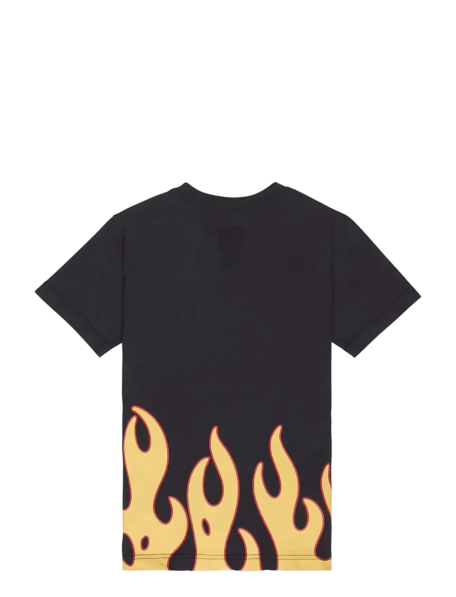 DC - DC BURNING DIAMONDS HSS YTH - kortærmede t-shirts - black - 1