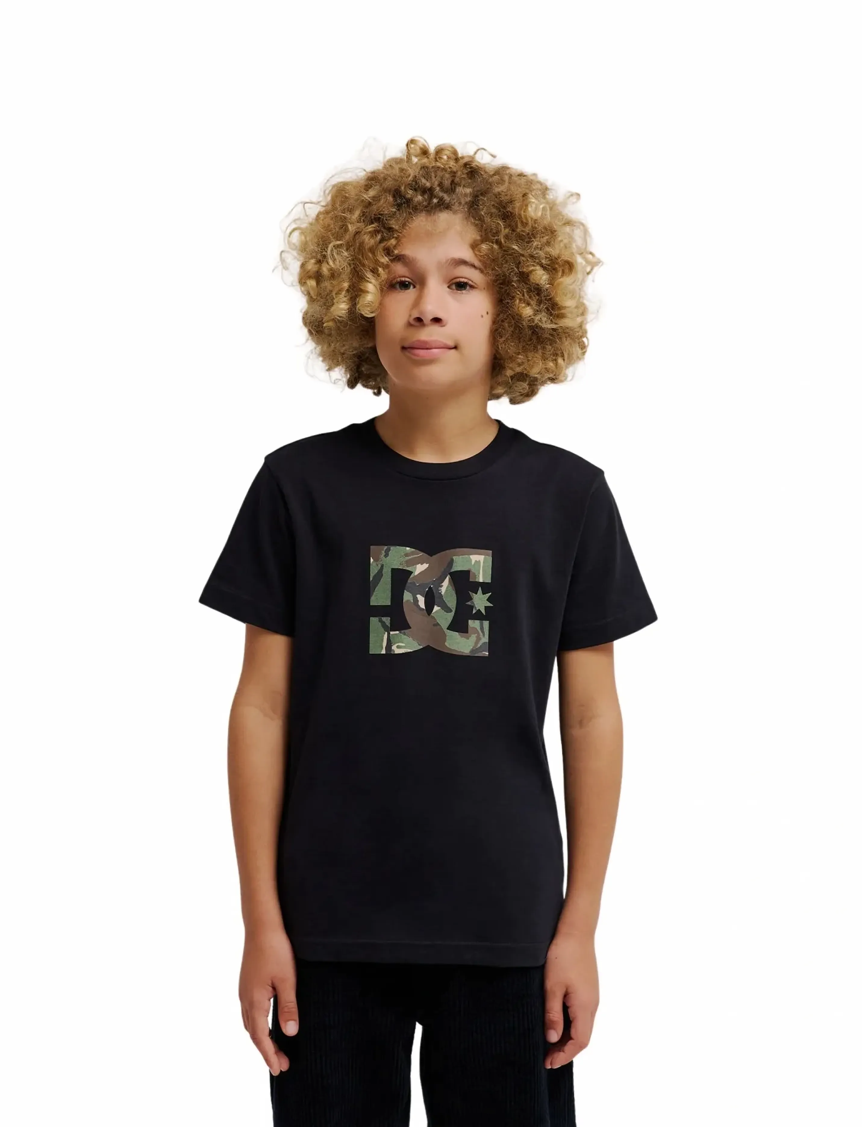 DC Star Filled Hss Youth, Børn, Grafisk T-Shirt, Sort, Str: 164