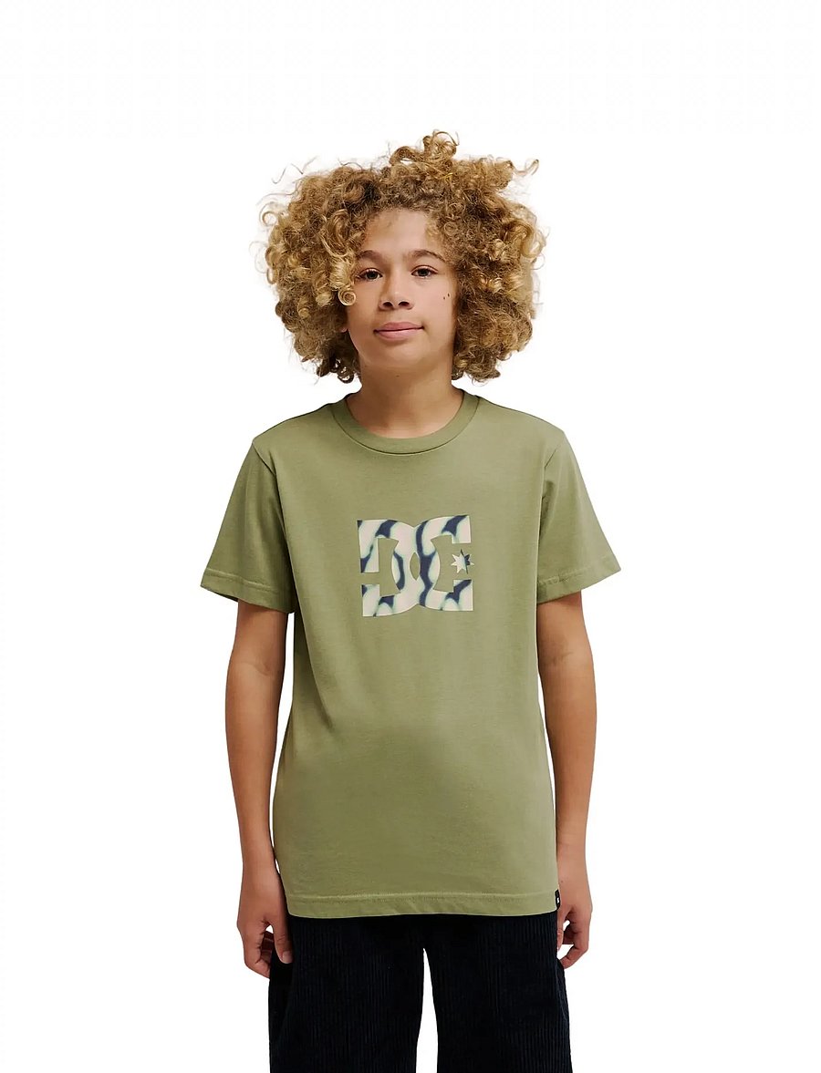 DC - DC STAR FILLED HSS YOUTH - kurzärmelig - oil green - 0