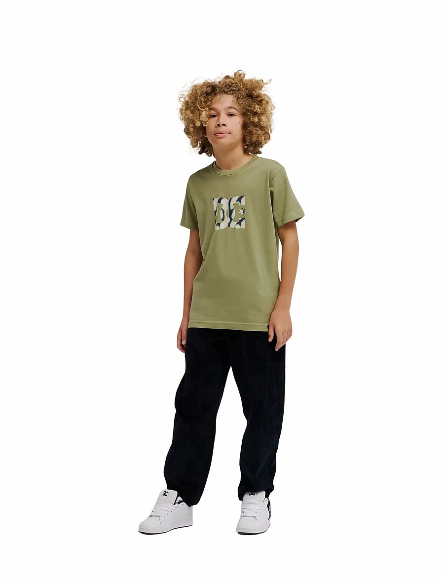 DC - DC STAR FILLED HSS YOUTH - kurzärmelig - oil green - 4