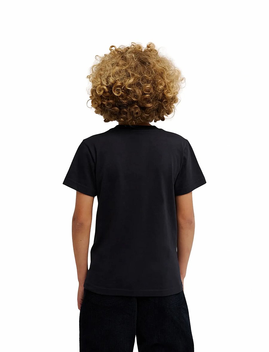 DC - DC SIDE FLAME HSS YTH - kortärmade t-shirts - black - 3