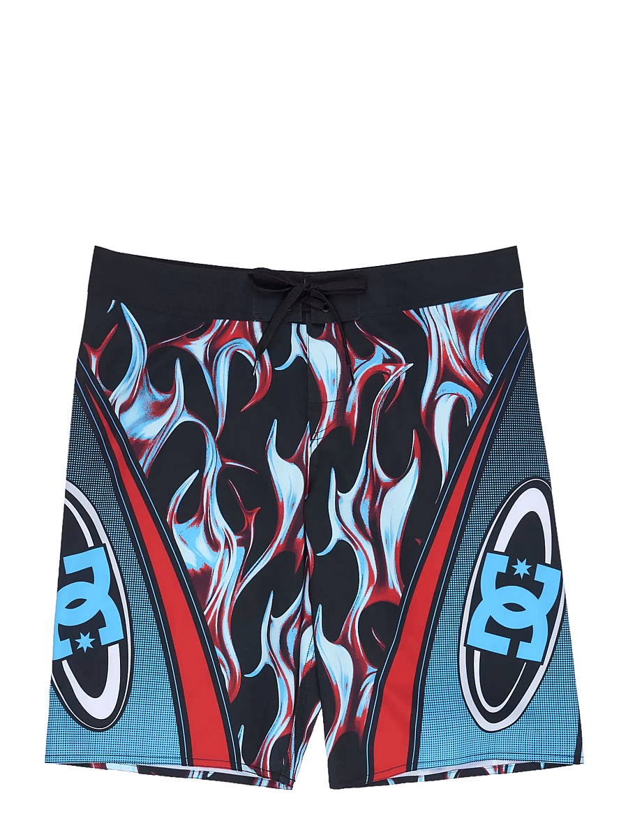 DC - SYLEM 21 - swim shorts - liquid fuego black - 1