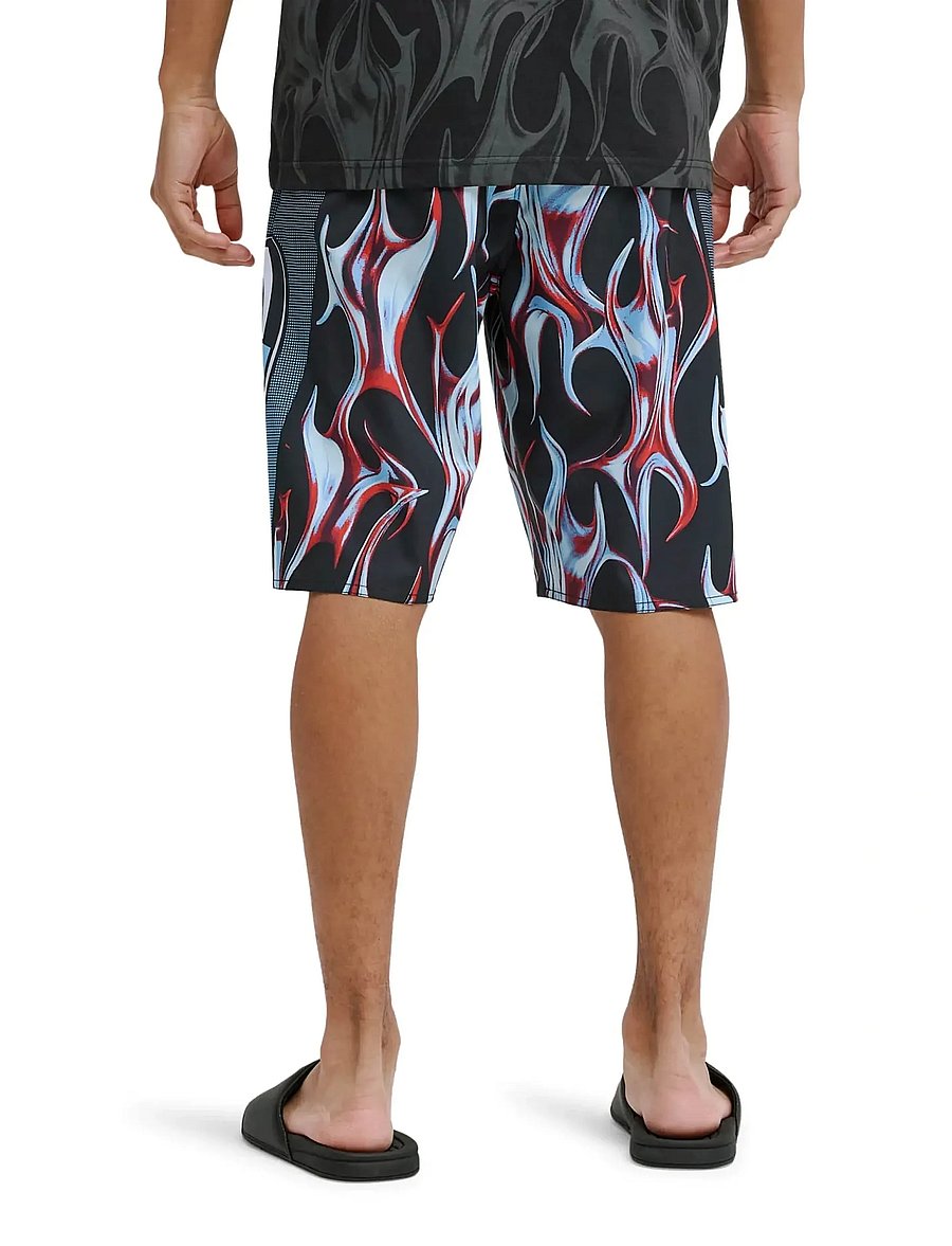 DC - SYLEM 21 - swim shorts - liquid fuego black - 3