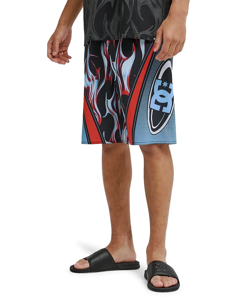 DC - SYLEM 21 - swim shorts - liquid fuego black - 5
