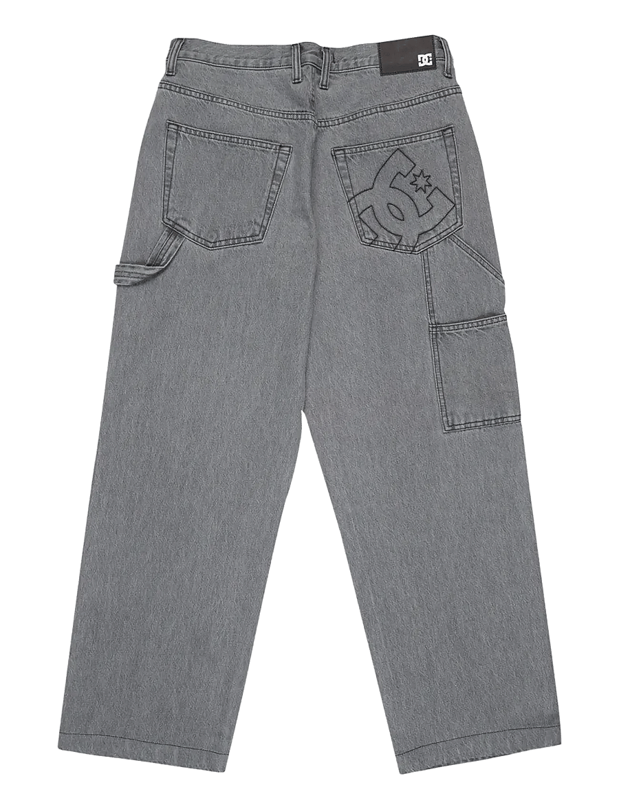 DC - BAGGY DENIM CARPENTER PANT - vabaajapüksid - medium grey - 2