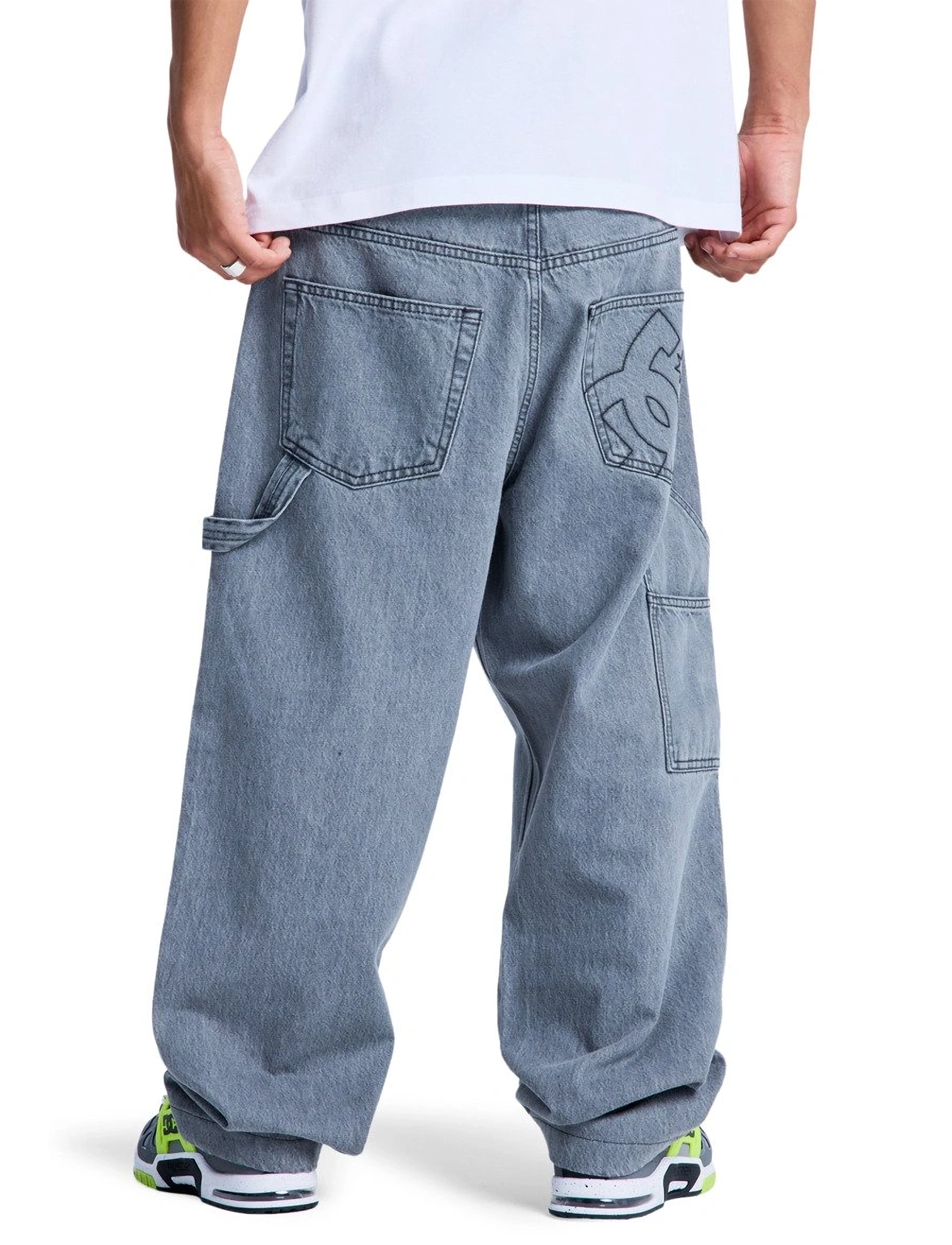 DC - BAGGY DENIM CARPENTER PANT - sporthosen - medium grey - 3