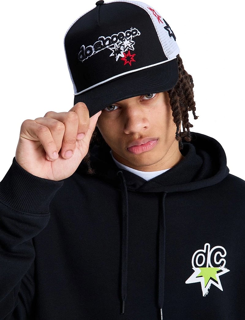DC - SIDE STAR TRUCKER - kasketter - black - 0
