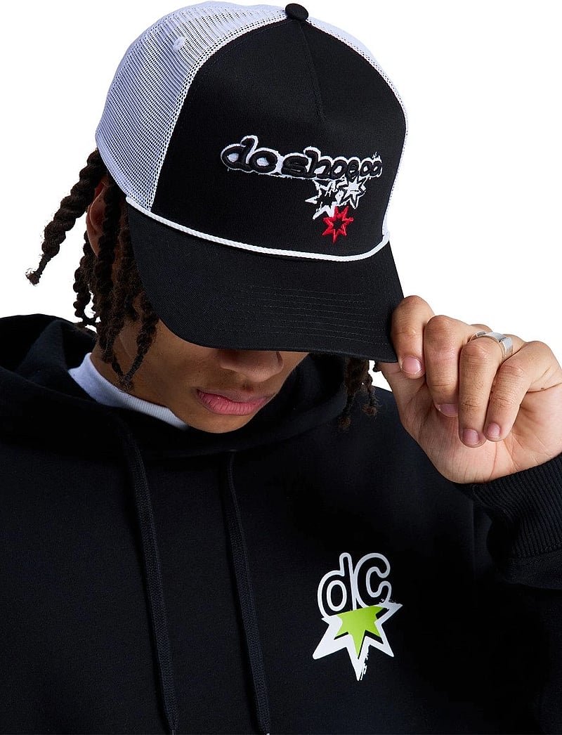 DC - SIDE STAR TRUCKER - kasketter - black - 4