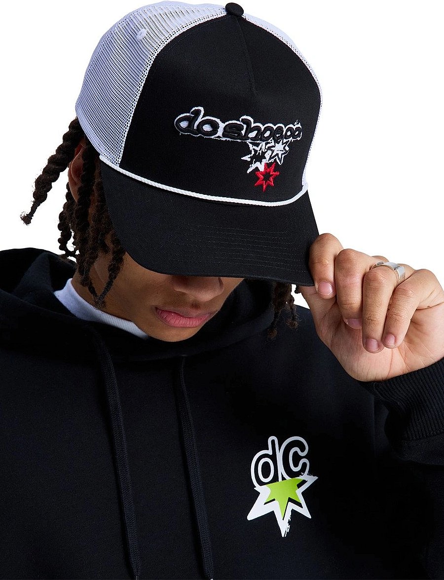 DC - SIDE STAR TRUCKER - kappen - black - 4