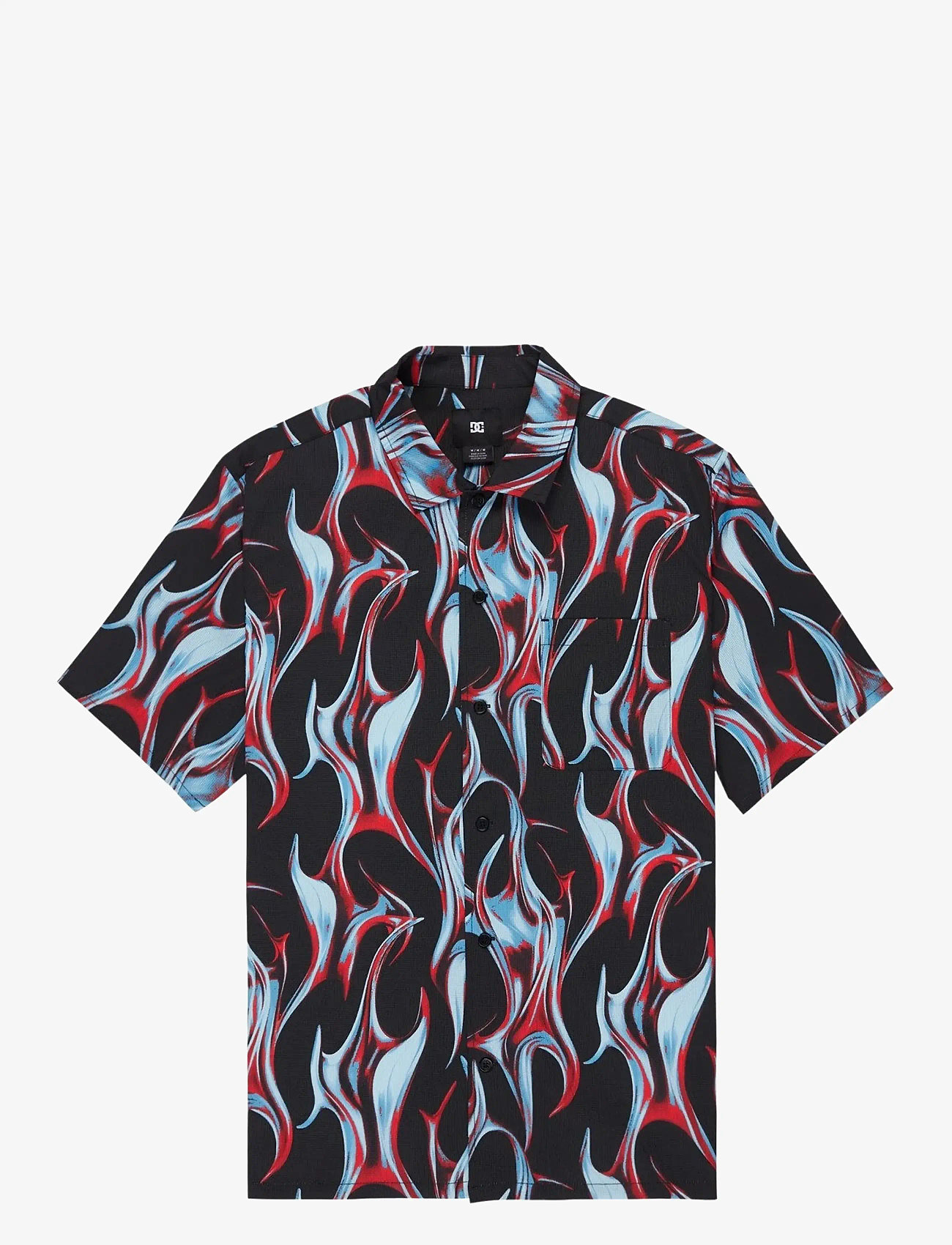 DC - FULL ON RESORT - tops & t-shirts - liquid fuego black - 1