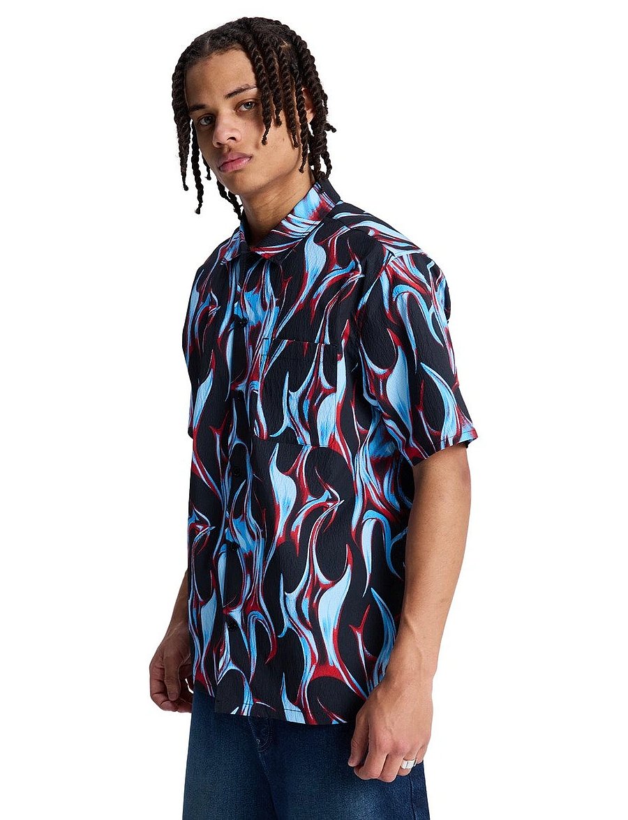 DC - FULL ON RESORT - alussärgid ja t-särgid - liquid fuego black - 4