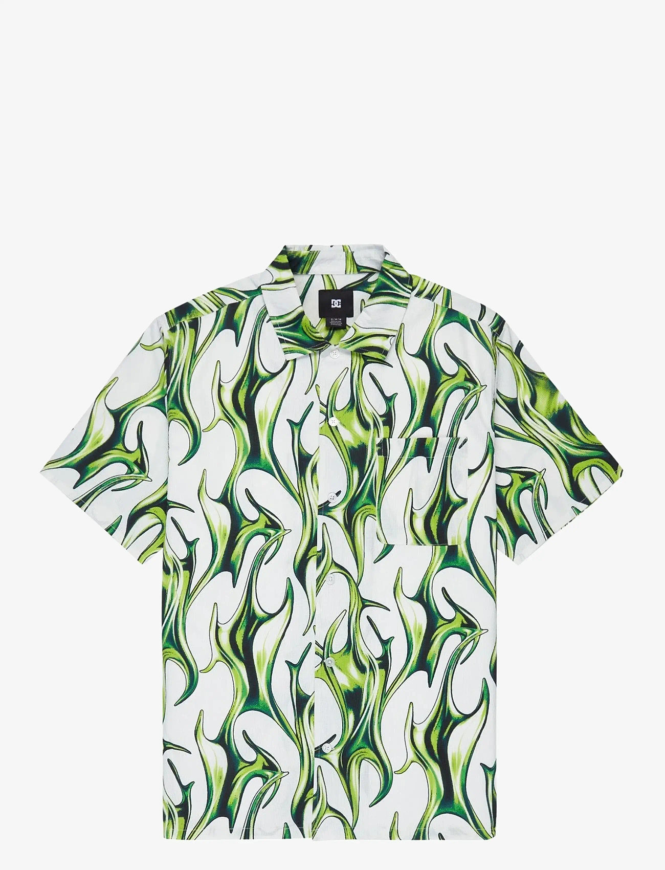 DC - FULL ON RESORT - oberteile & t-shirts - liquid fuego white - 1