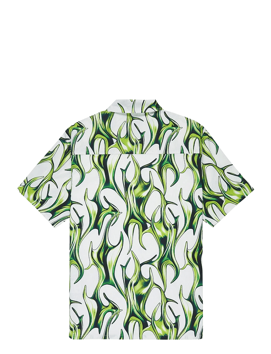 DC - FULL ON RESORT - oberteile & t-shirts - liquid fuego white - 2
