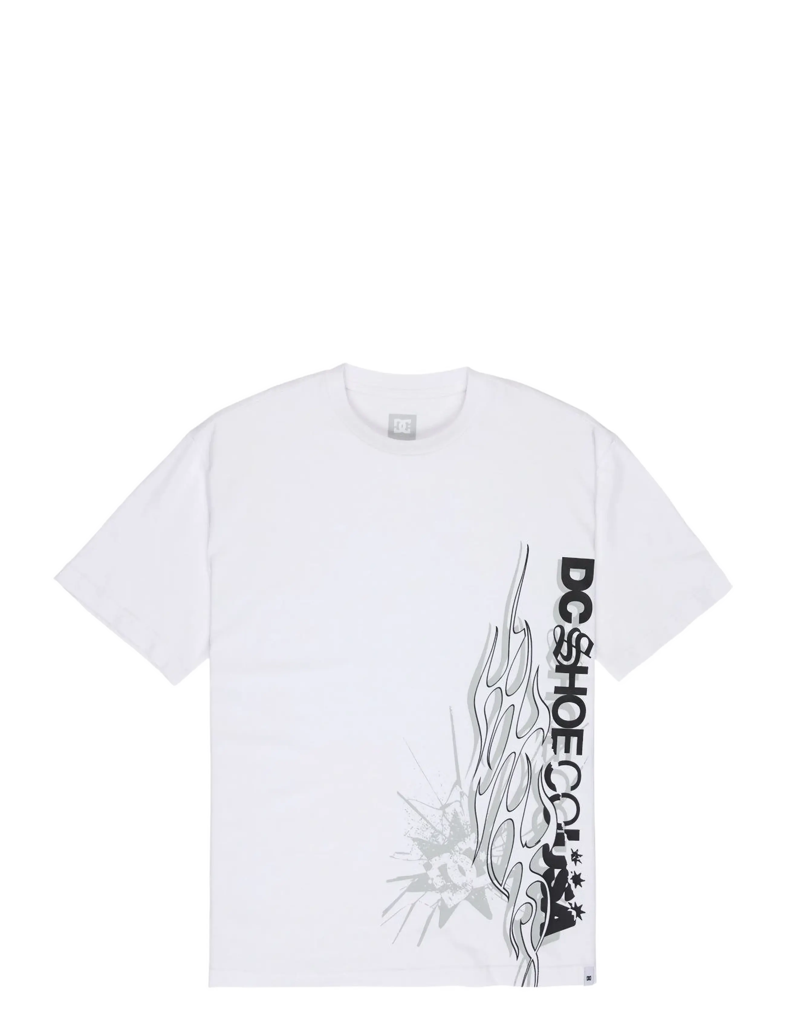 DC DC SIDE FLAME HSS - Kläder - WHITE / white