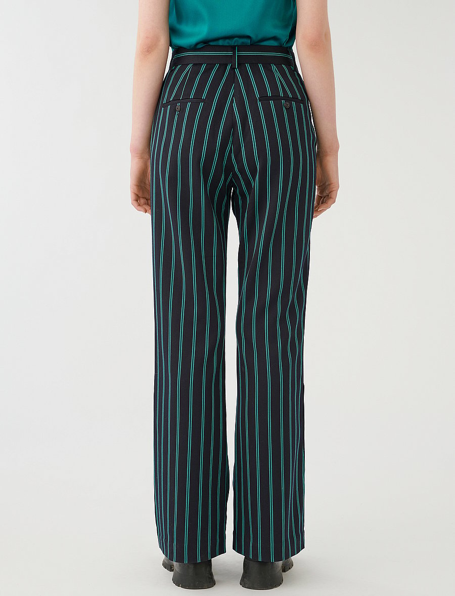 Dea Kudibal - RIHANNA - flare bukser - verdes stripe - 4