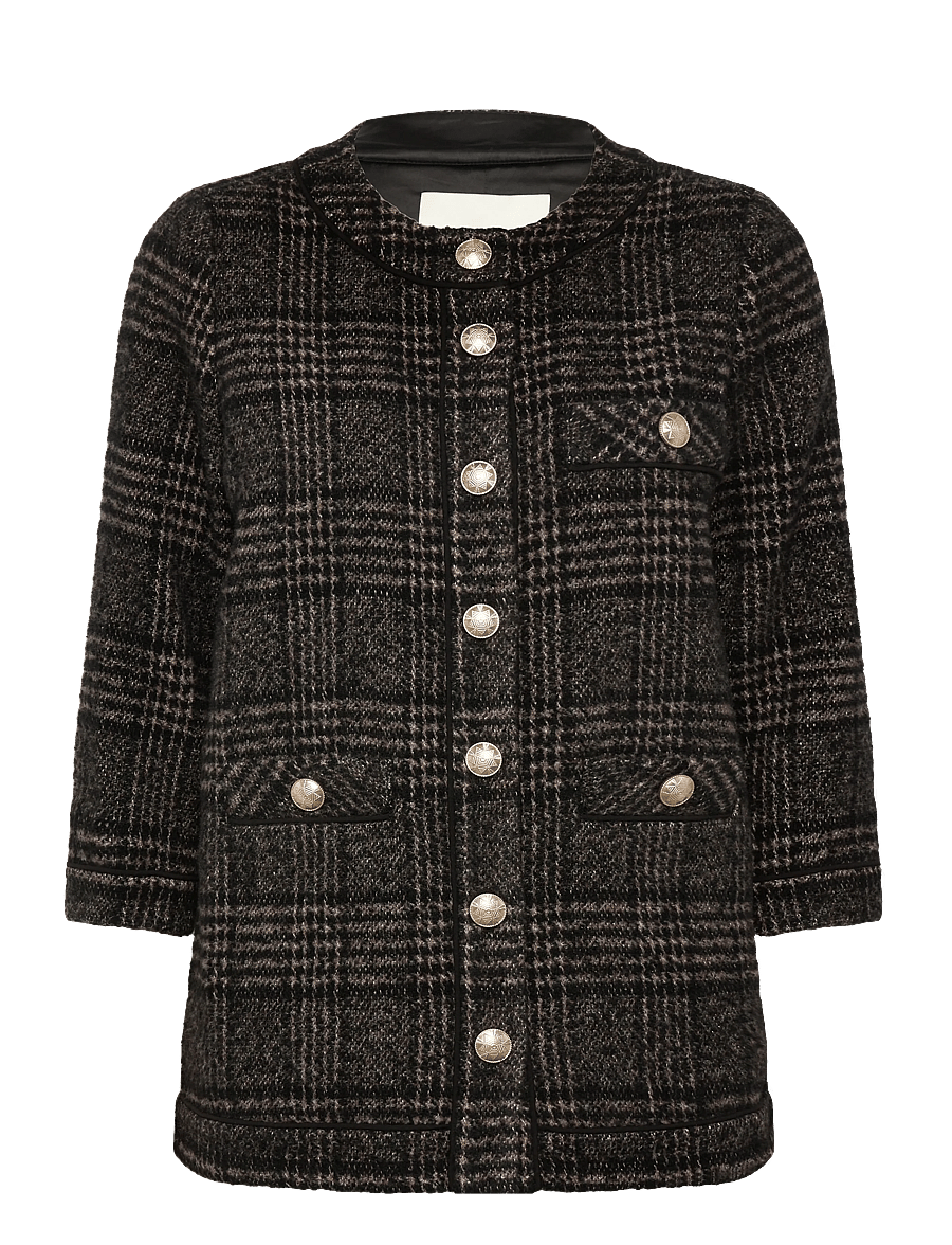 Dea Kudibal - AISHADEA - bouclés stiilis jakid - black check - 0