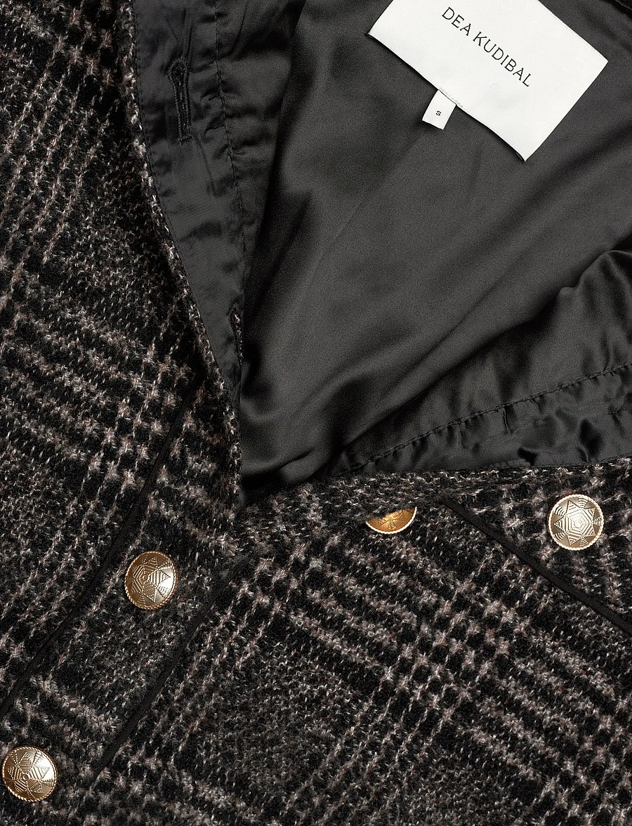 Dea Kudibal - AISHADEA - bouclés stiilis jakid - black check - 2