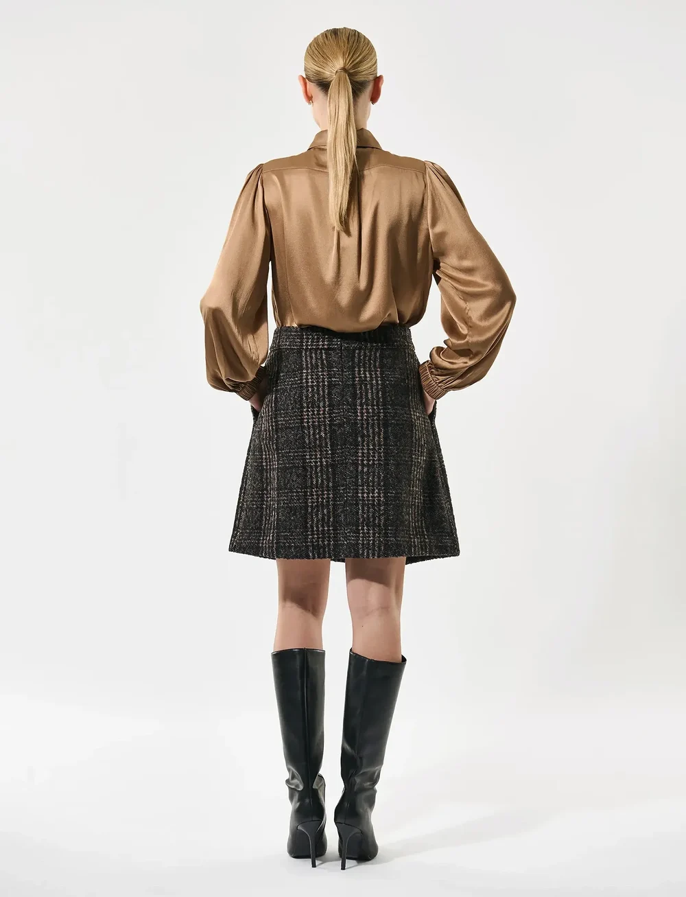 Dea Kudibal - PATRIZIADEA - kurze röcke - black check - 4