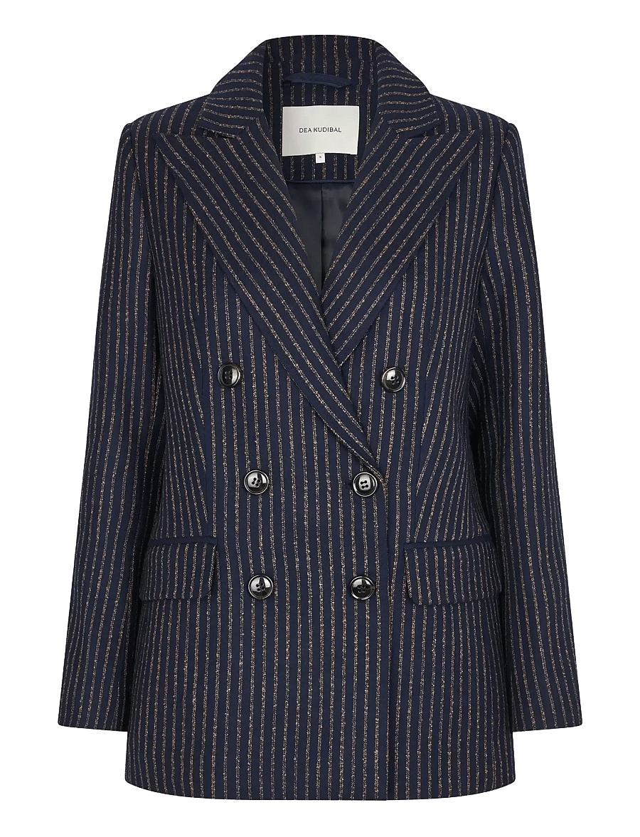 Dea Kudibal - ALBERTADEA - dobbeltradede blazere - blue pinstripe - 1