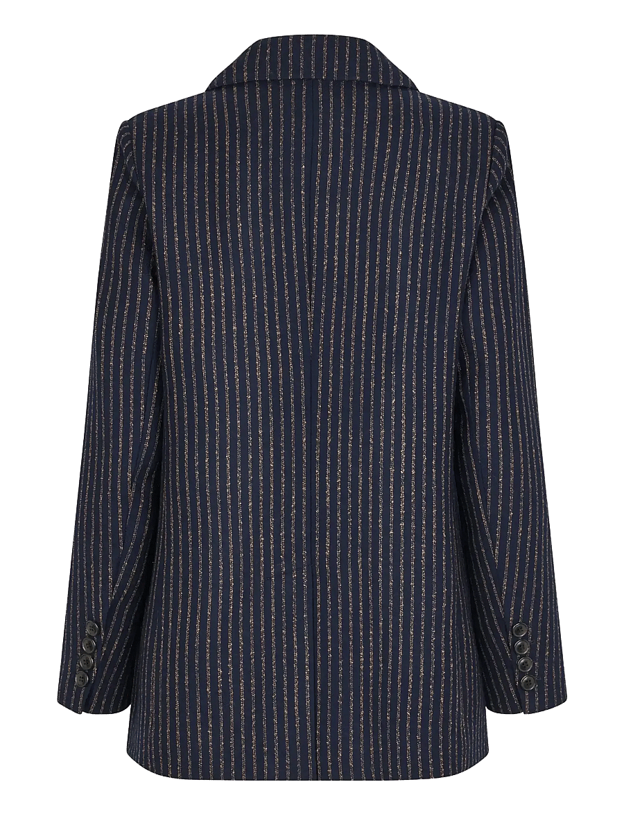 Dea Kudibal - ALBERTADEA - dobbeltradede blazere - blue pinstripe - 2