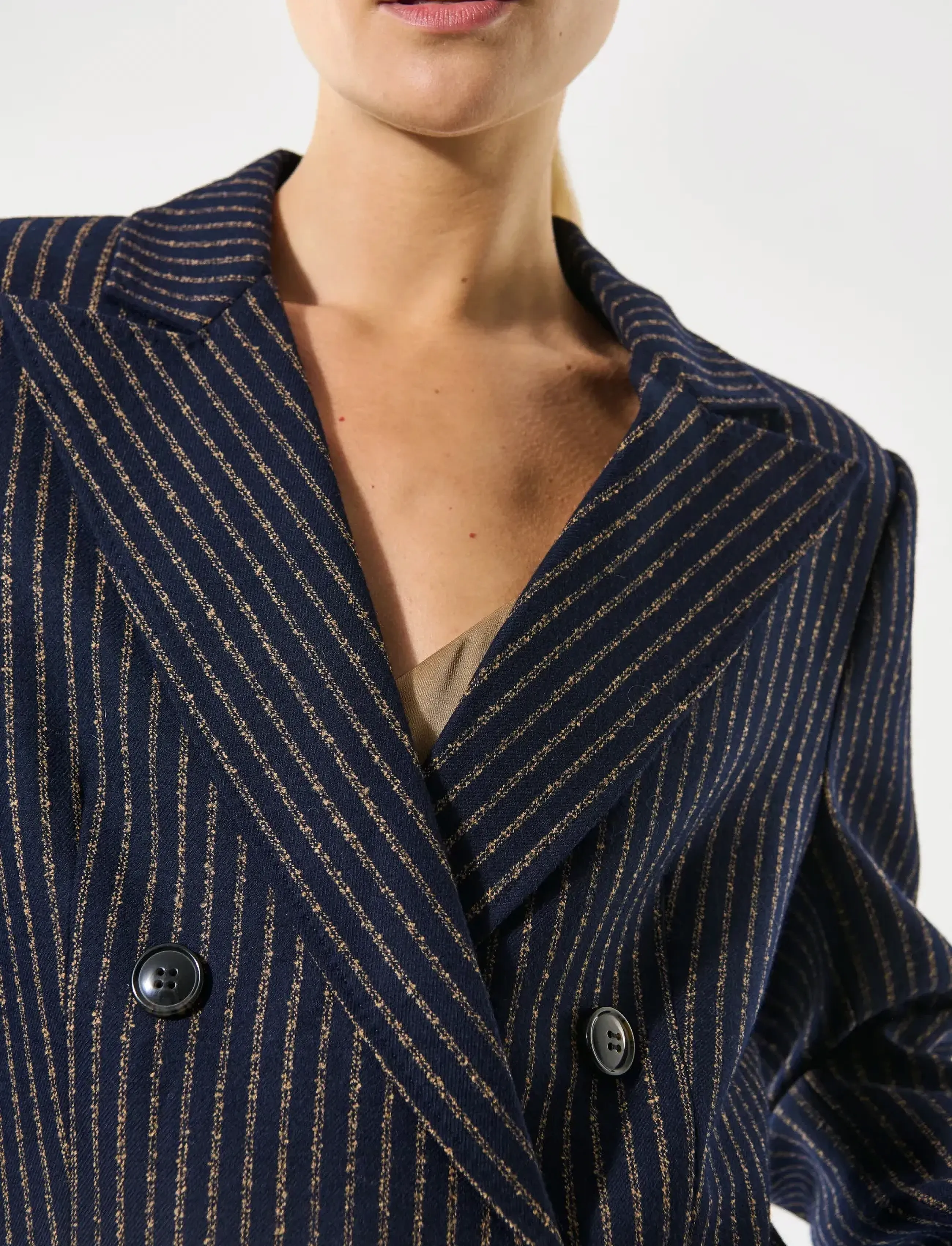 Dea Kudibal - ALBERTADEA - kahes joones nööpidega bleiserid - blue pinstripe - 5