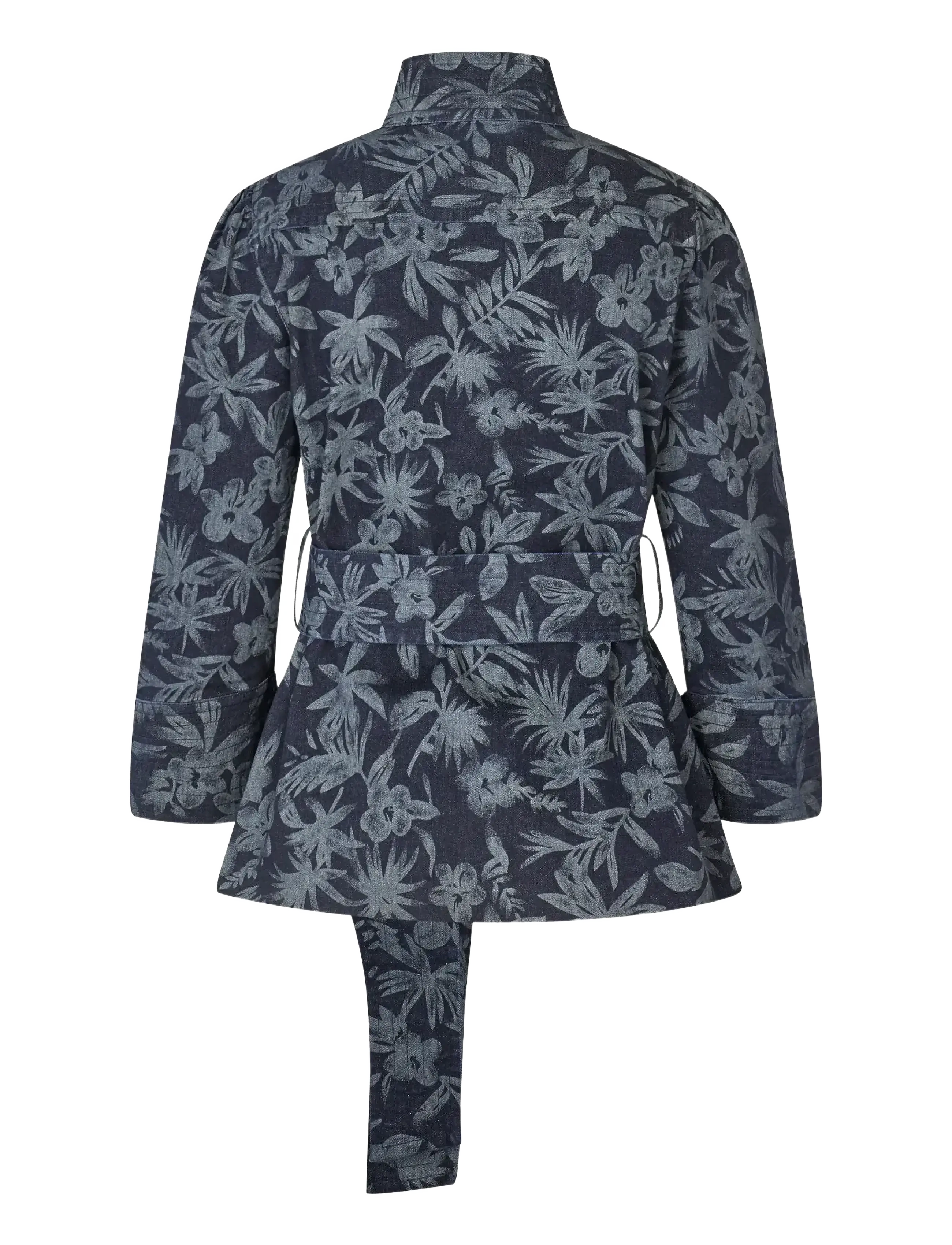 Dea Kudibal - ELLADEA - blazer mit gürtel - floral denim - 2