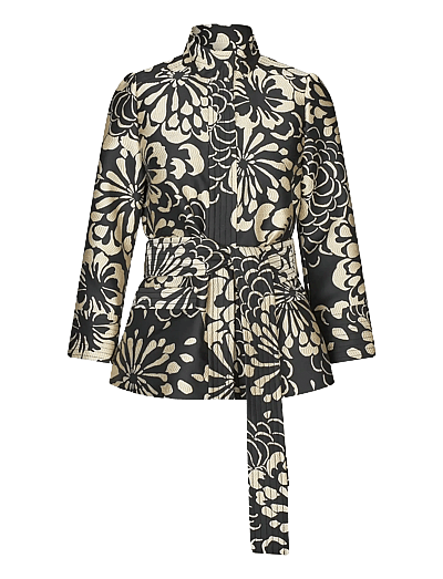 Dea Kudibal ELLADEA - Belted blazers - FLORANA / black