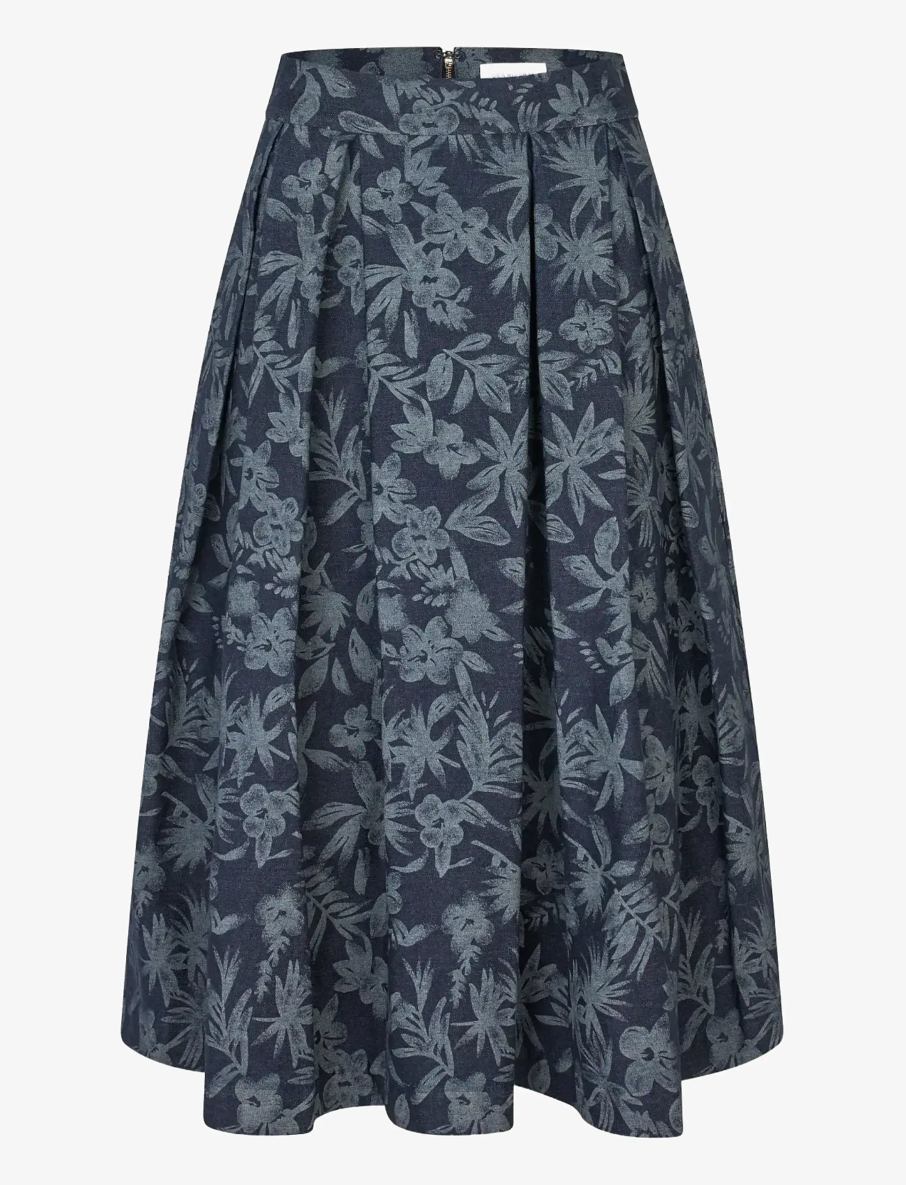 Dea Kudibal - ABEYDEA - midi nederdele - floral denim - 0