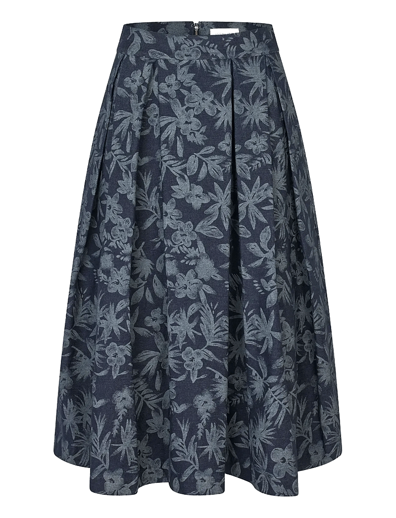 Dea Kudibal - ABEYDEA - midi-röcke - floral denim - 1