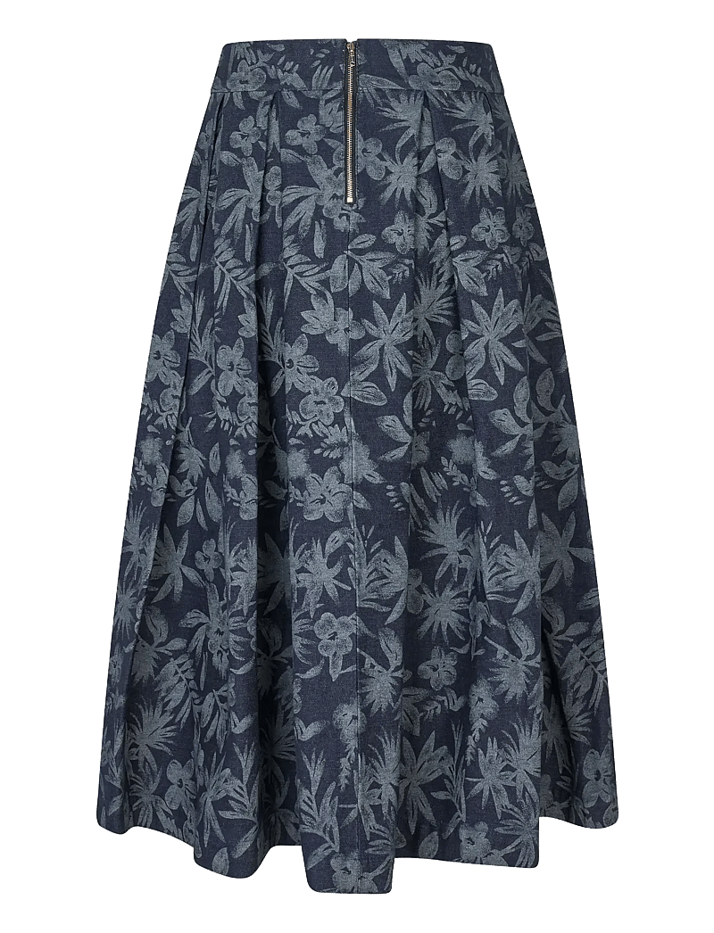Dea Kudibal - ABEYDEA - midi-röcke - floral denim - 2