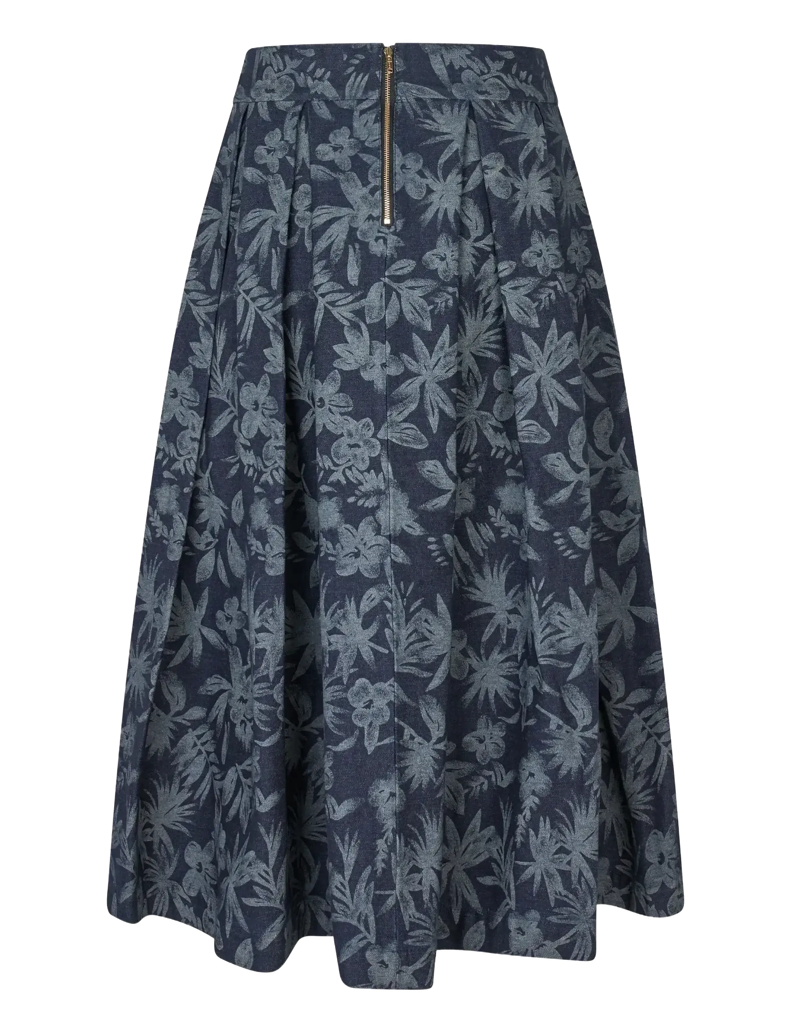 Dea Kudibal - ABEYDEA - midi-röcke - floral denim - 2